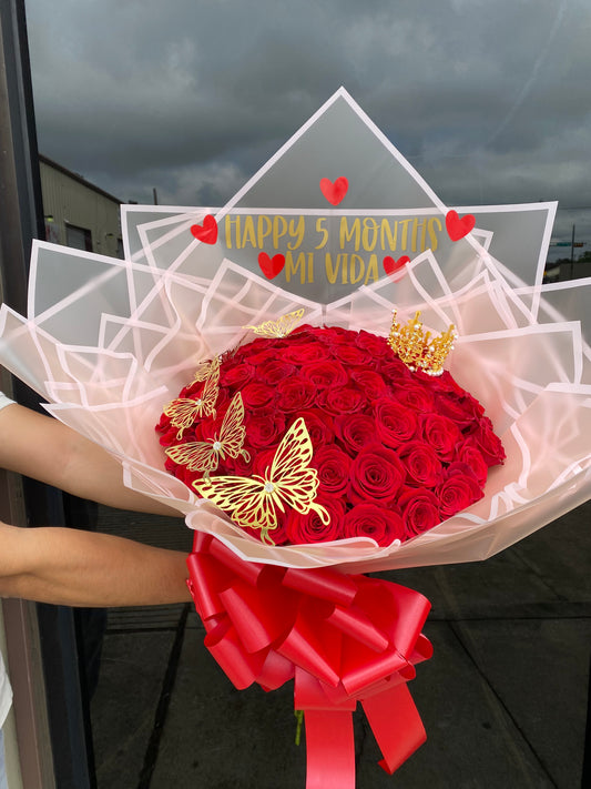 60 rose butterfly love❤️