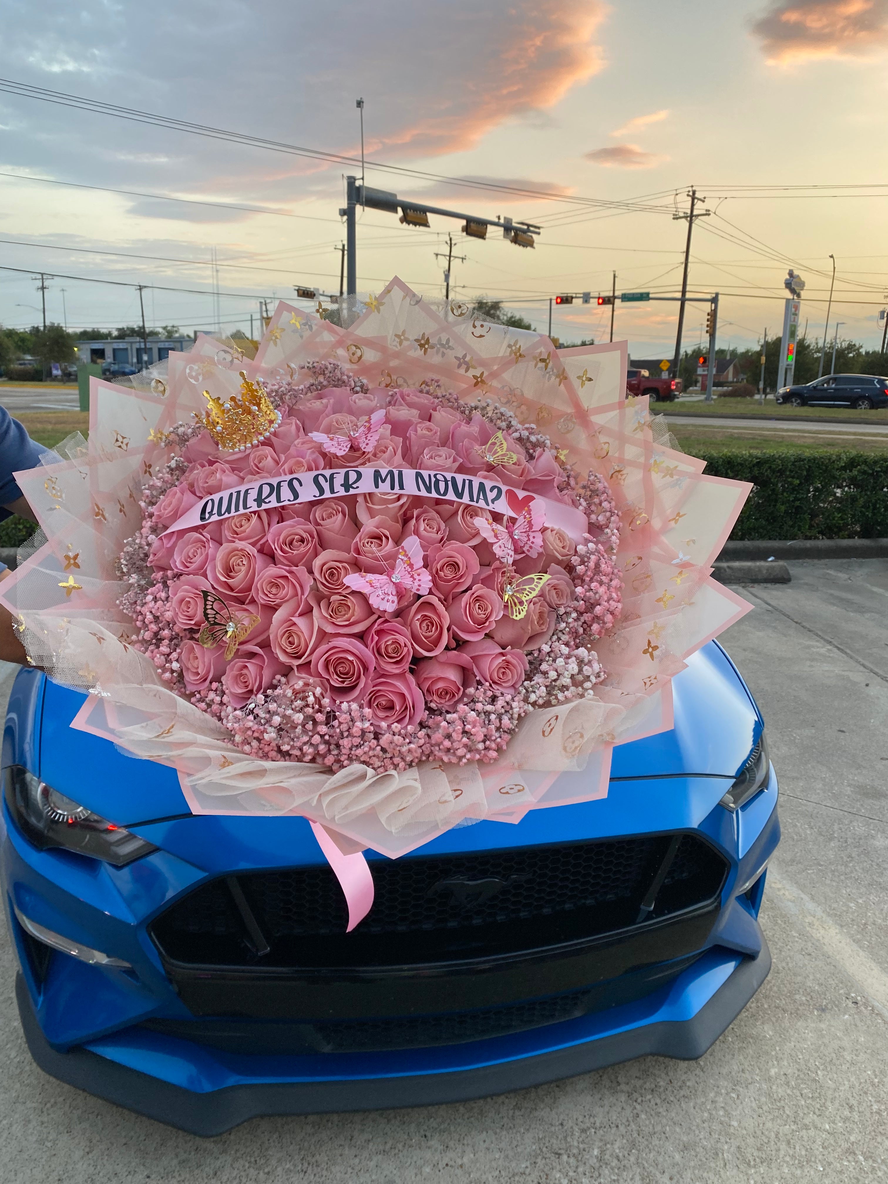 75 Pink Rose Buchona bouquet ๐