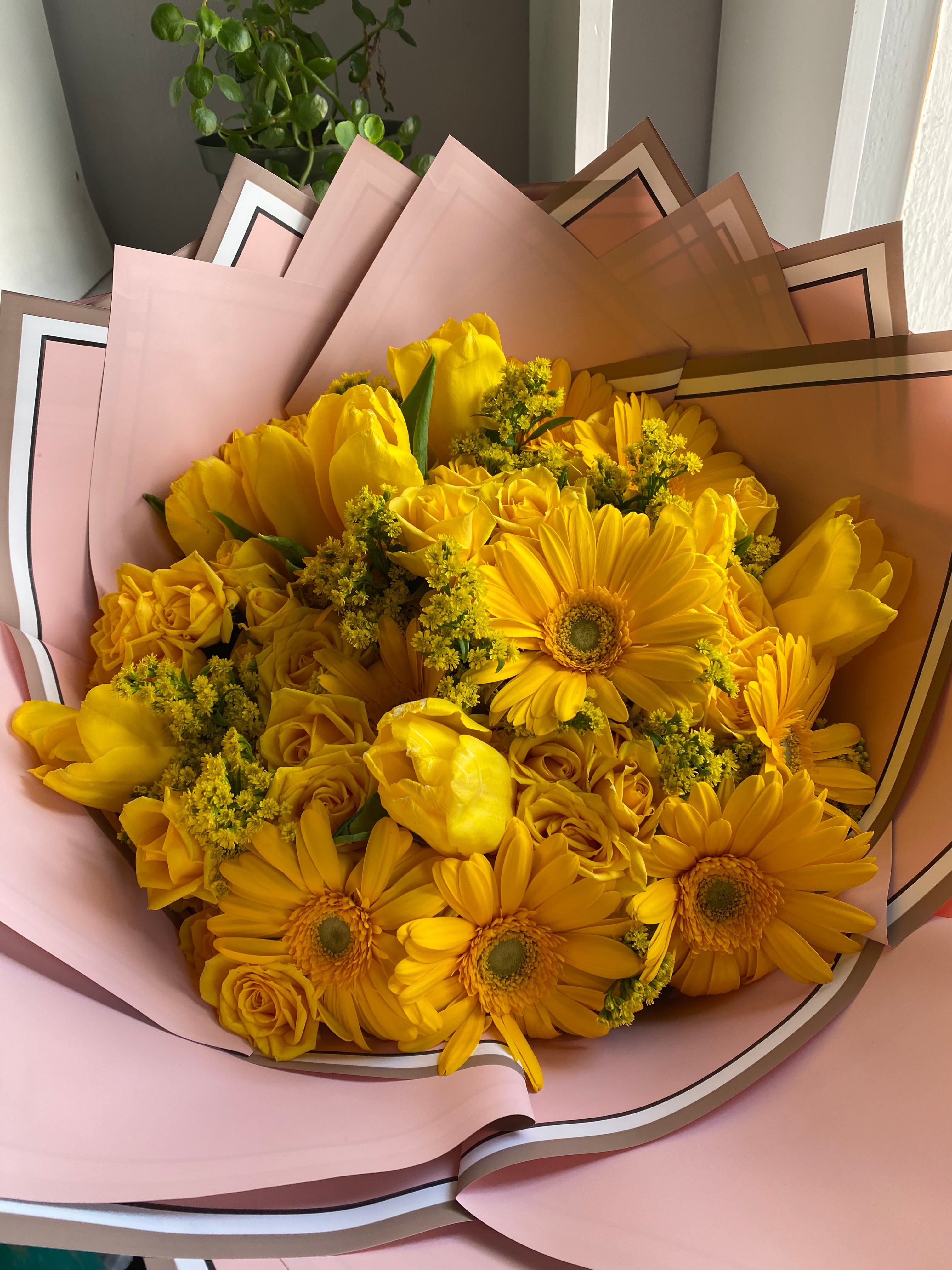 Yellow Flower mixed bouquet 💛