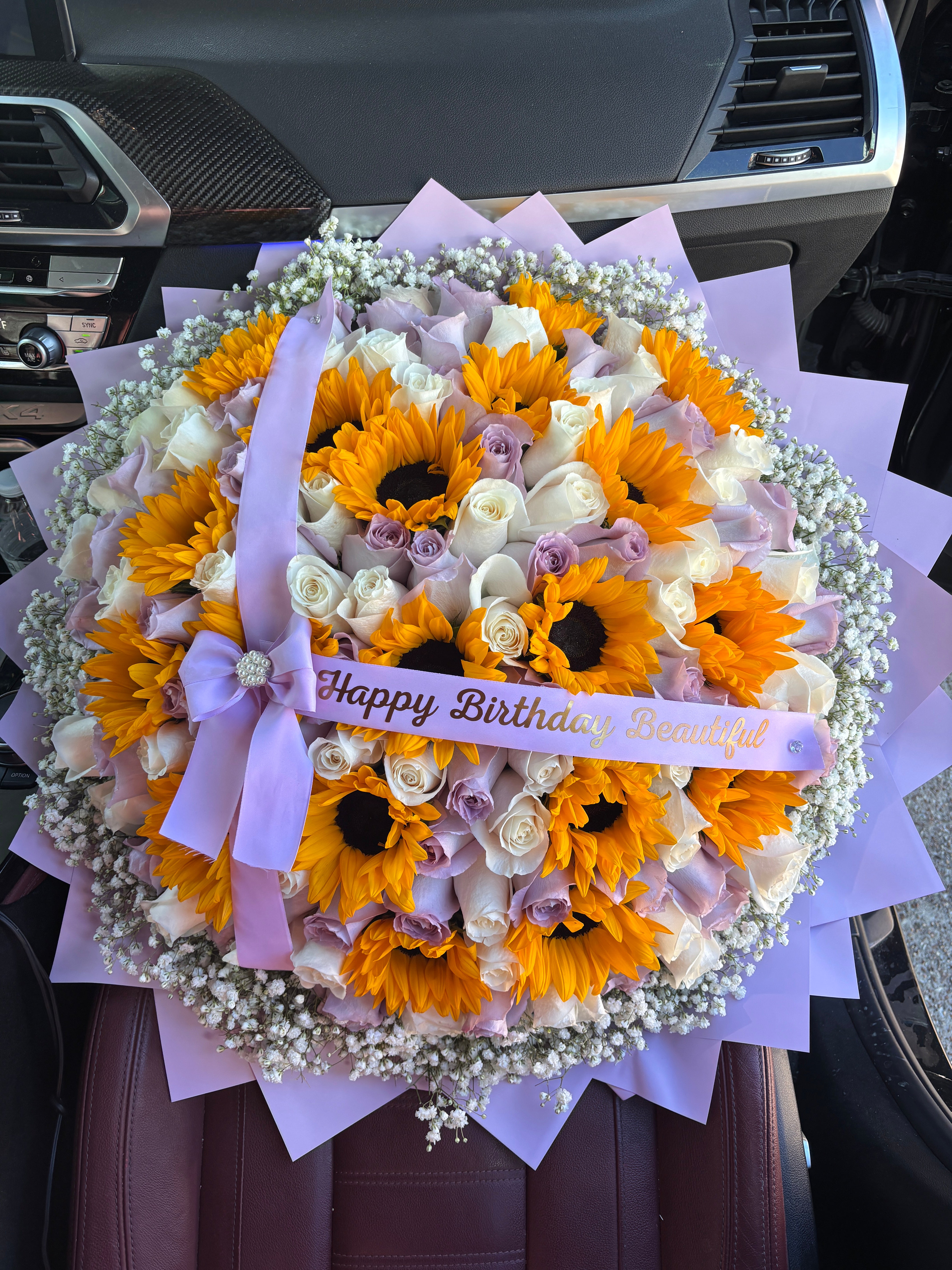 100 roses + sunflowers ( $390 total) rest zelle