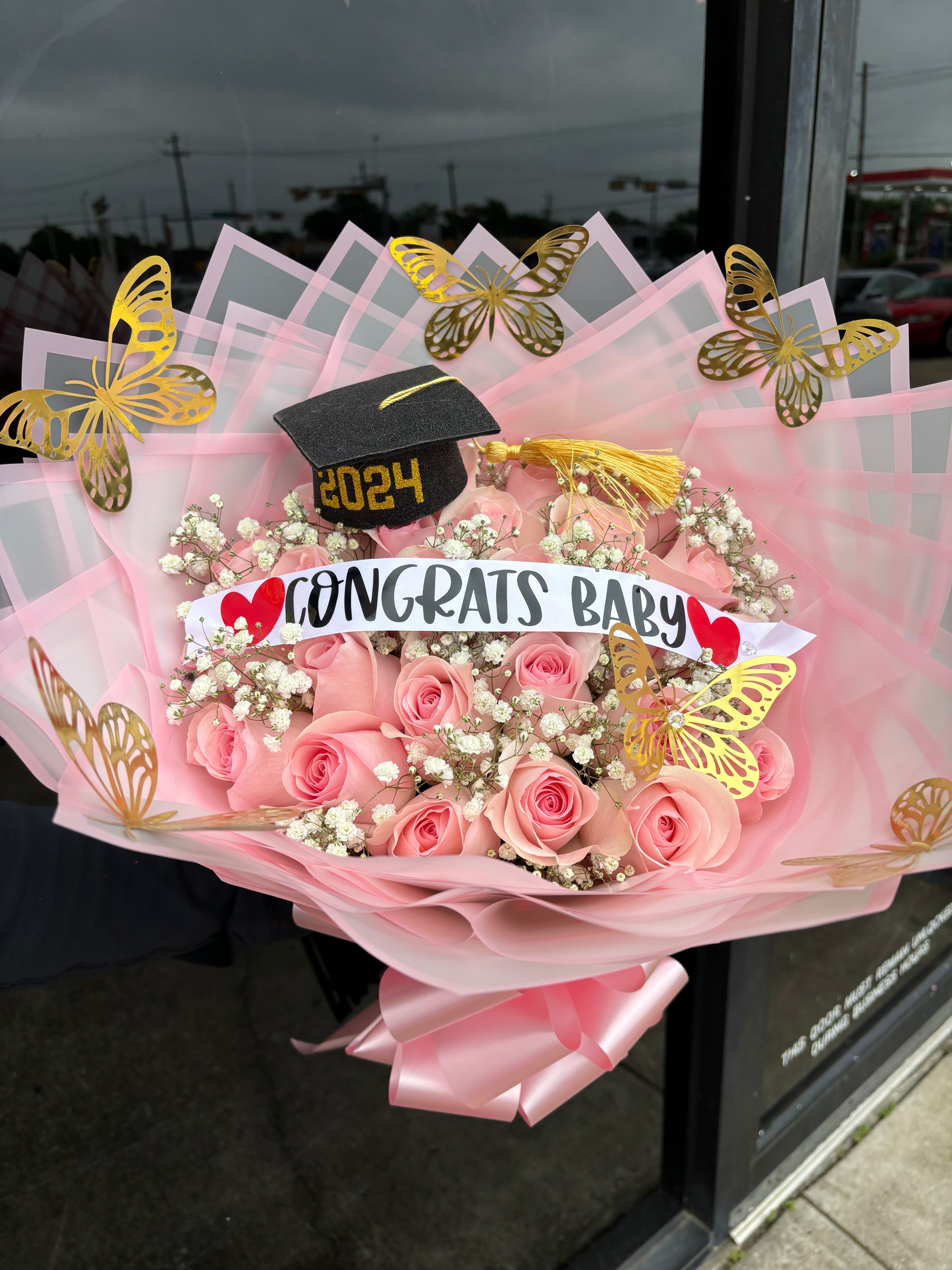24 rose pink graduation ๐๐ธ