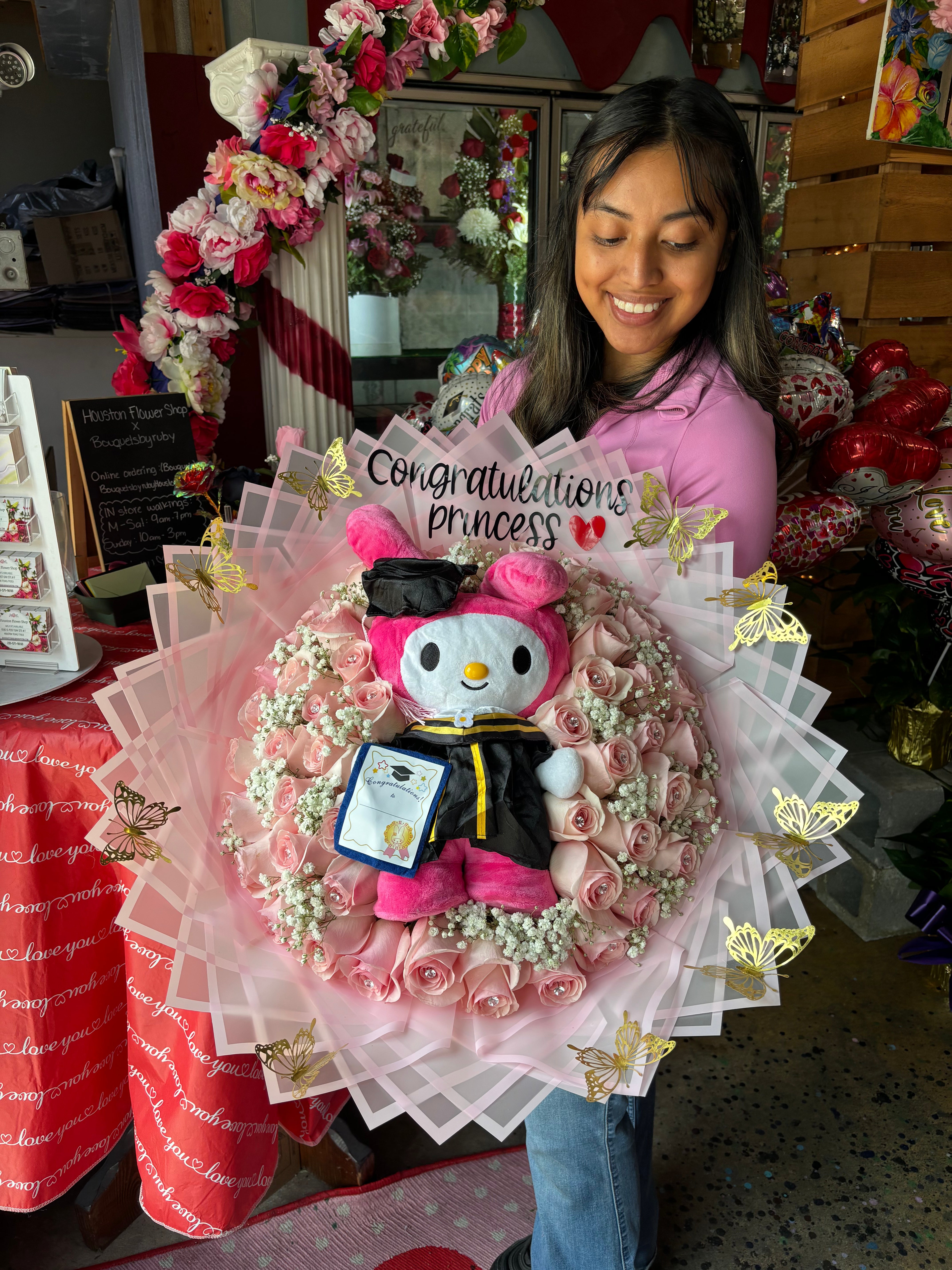 50 Pinks deluxe + Grad Plush🎓🌸