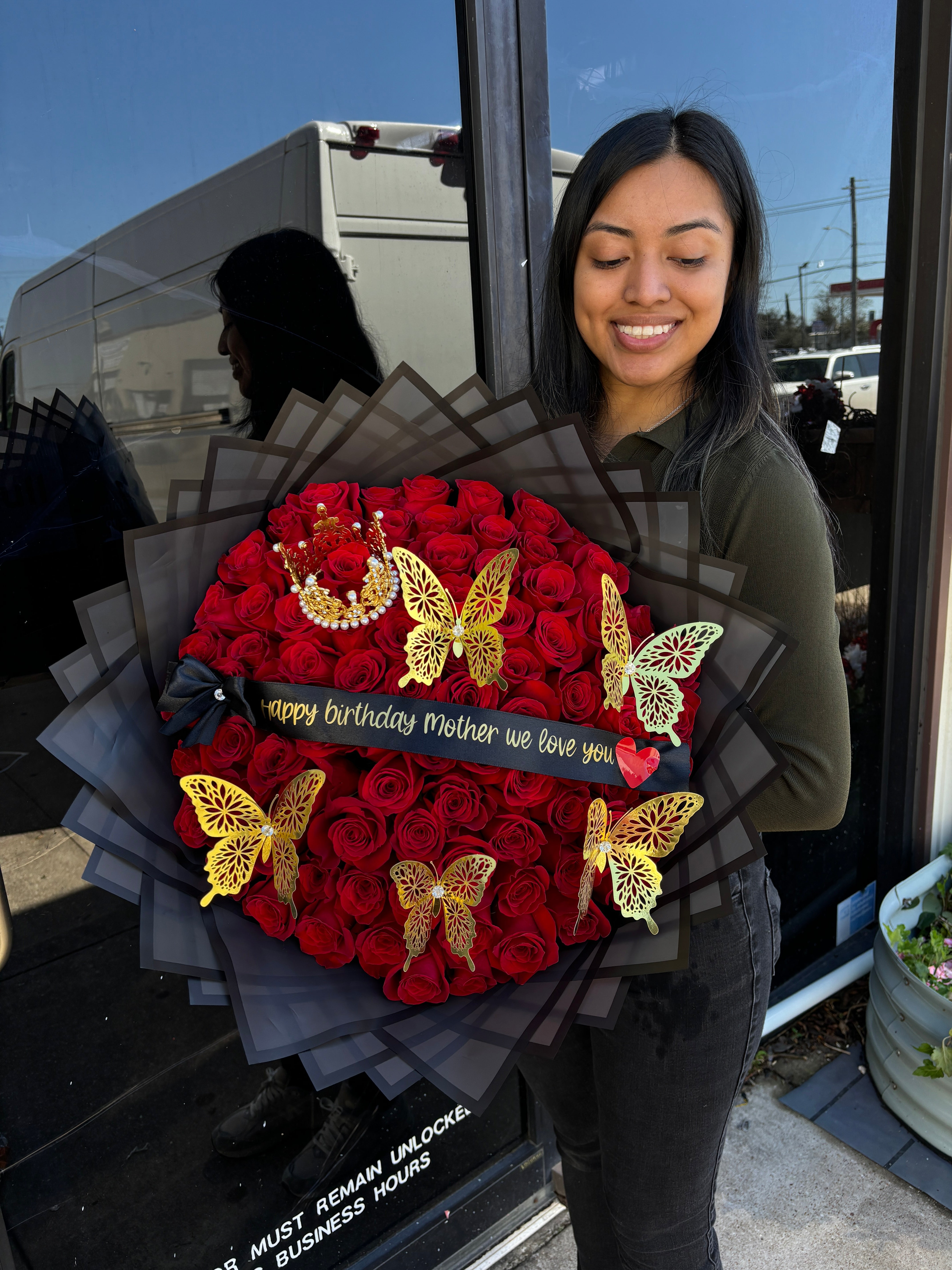 75 Elegant Rose Bouquet princess❤️