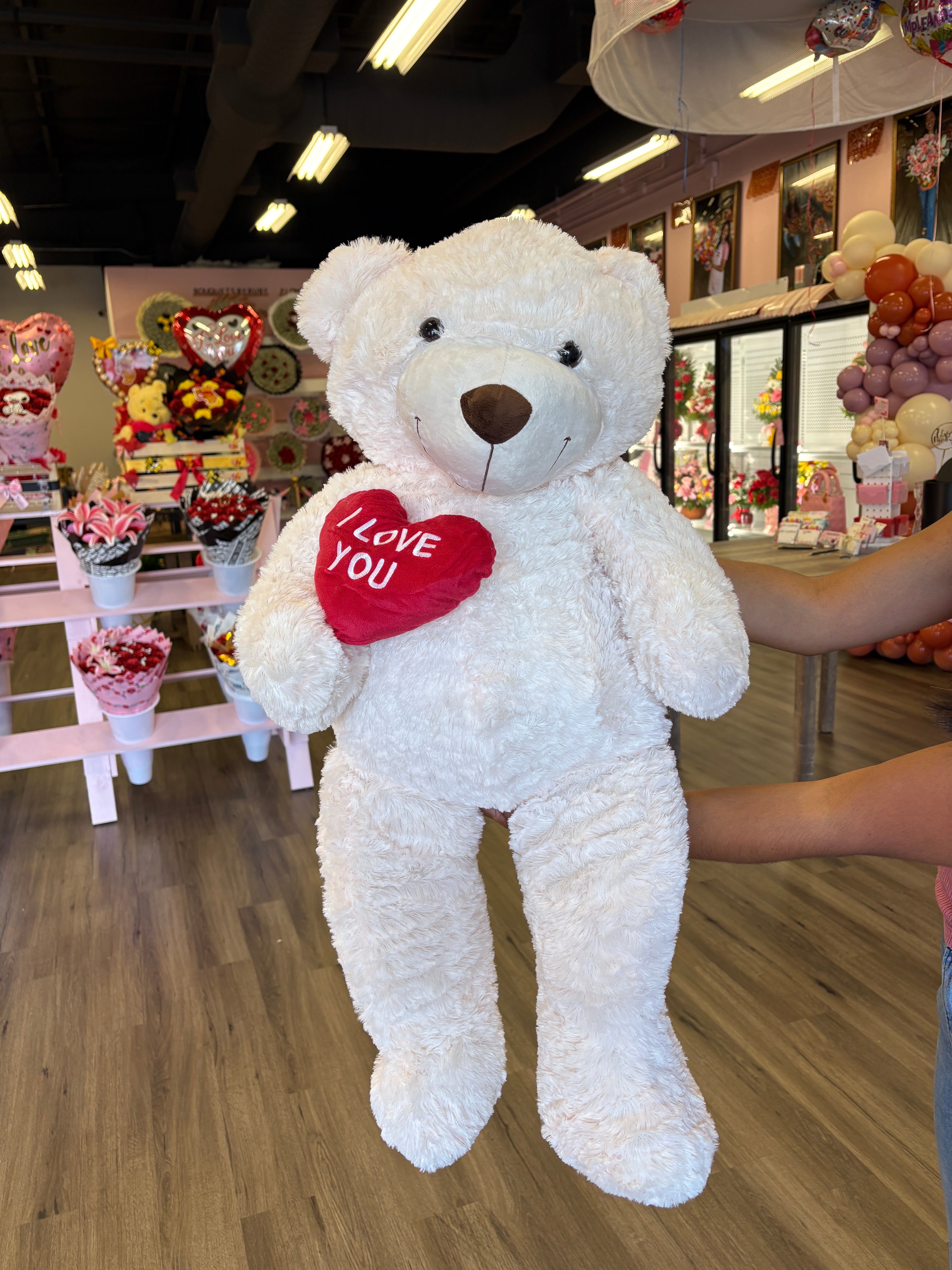 3ft White Teddy bear