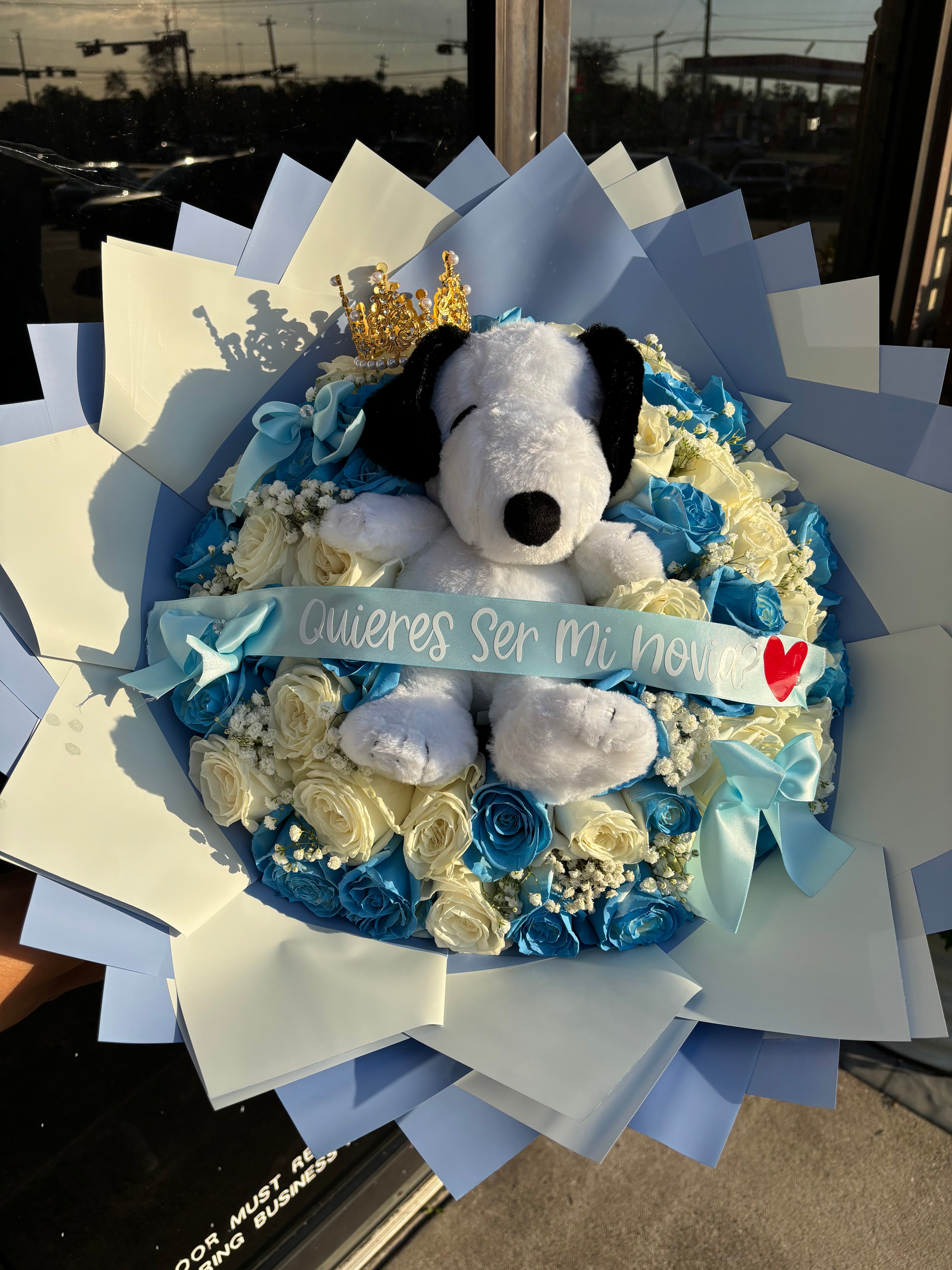 50 rose snoopy bouquet for my princess ✨