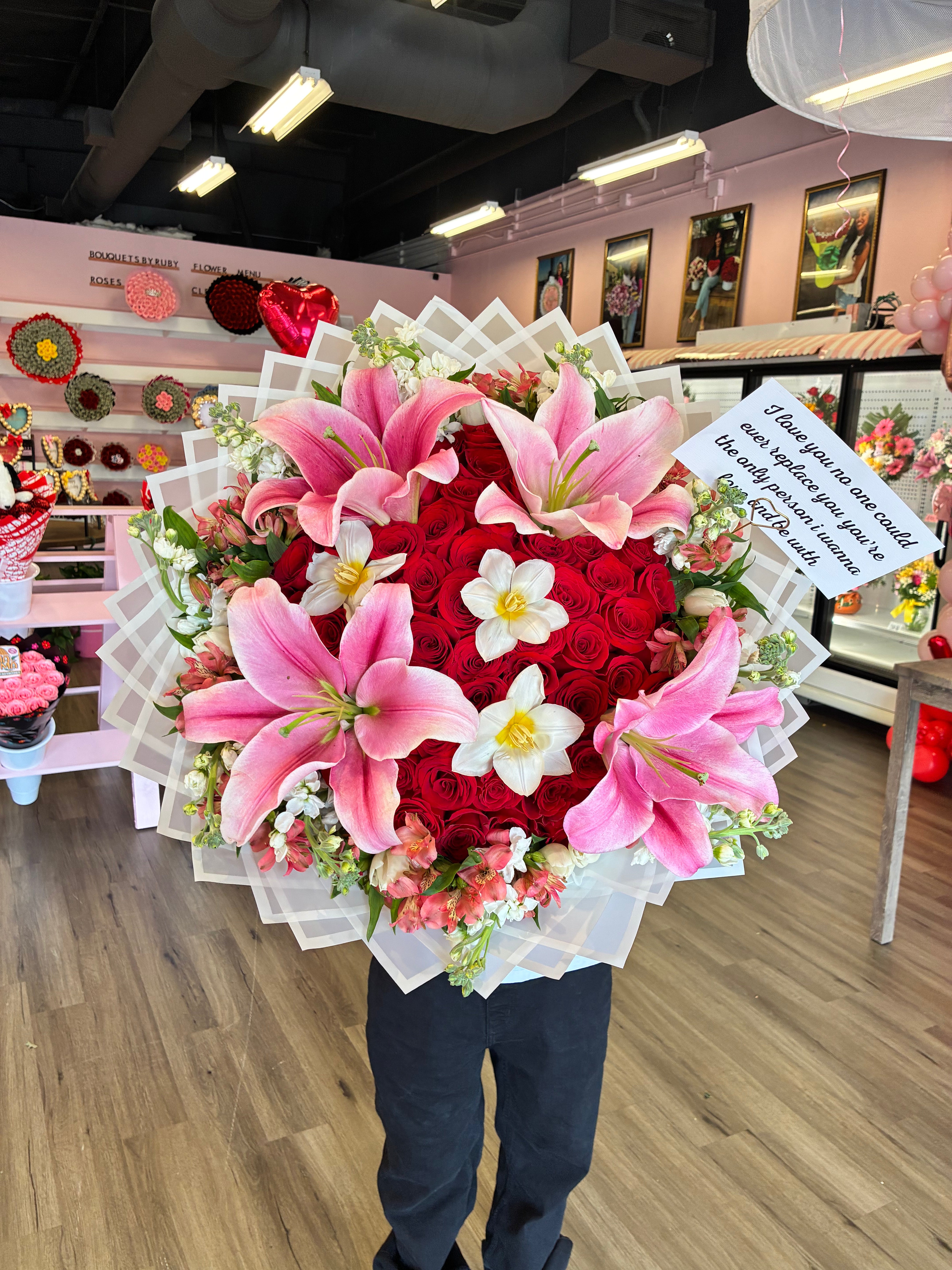 50 roses Lily + tulip garden ๐๐ธ