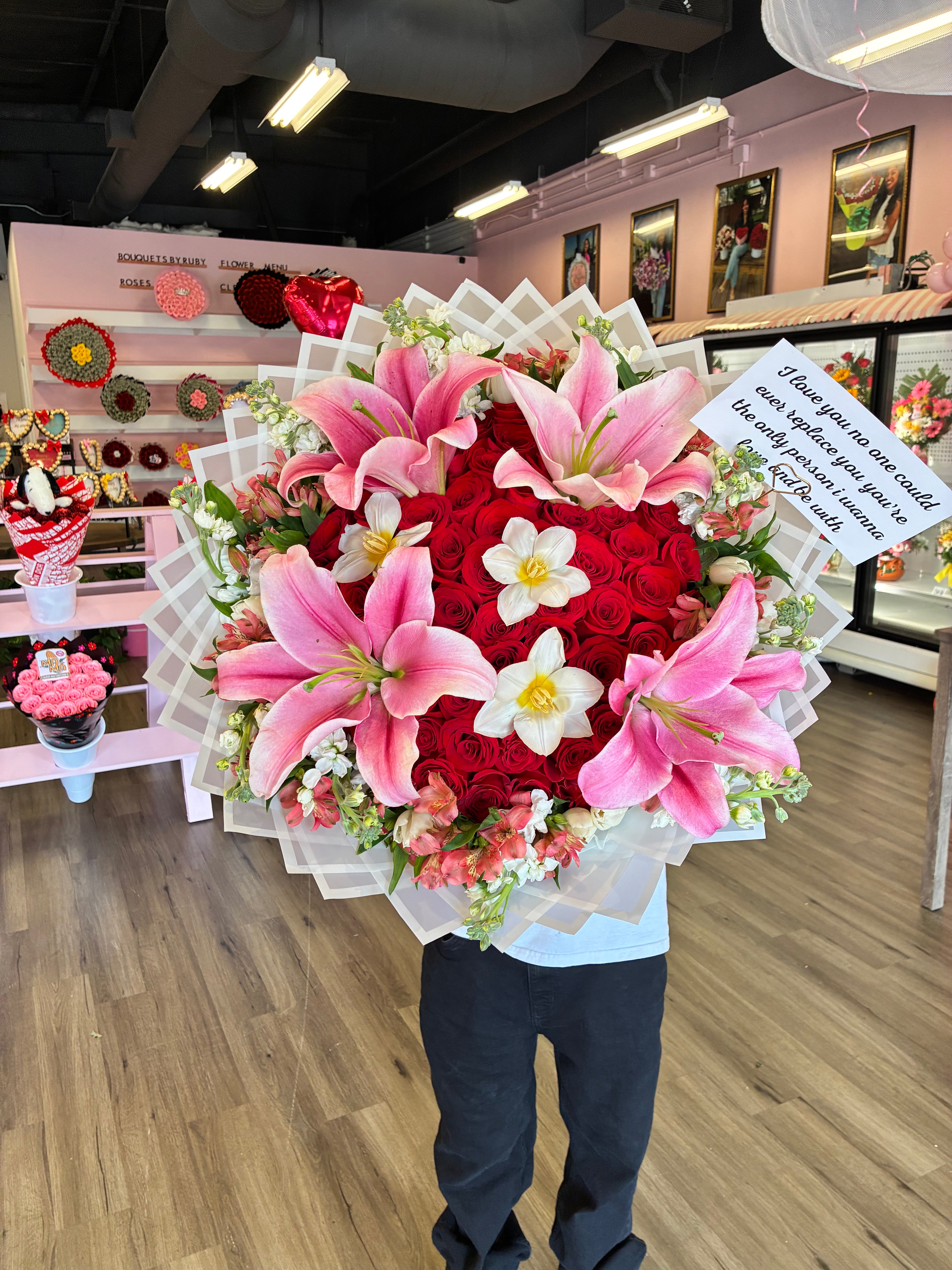 50 roses Lily + tulip garden ๐๐ธ