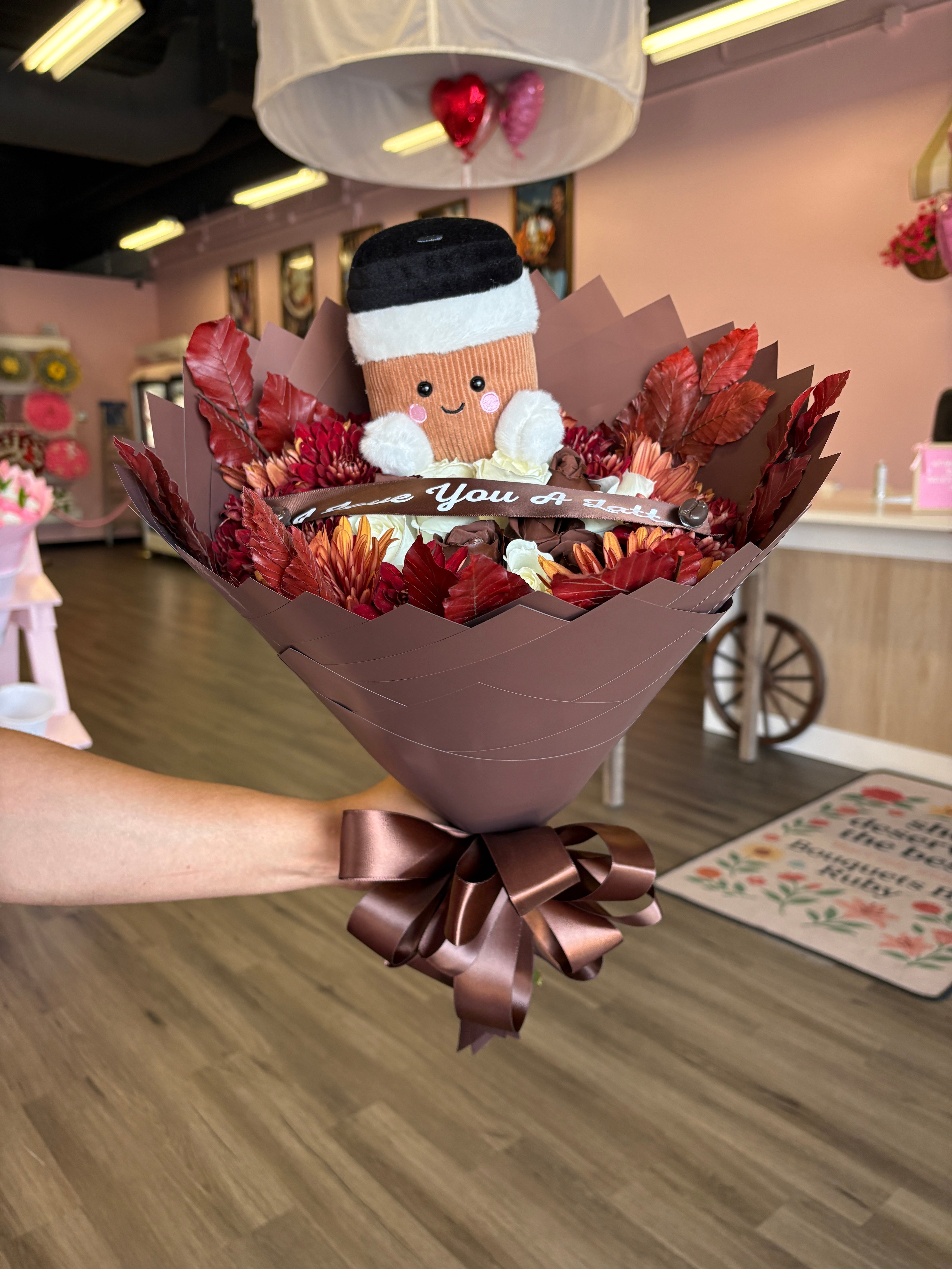 I love you a LATTE 24 roses + fall touch 🤎☕️