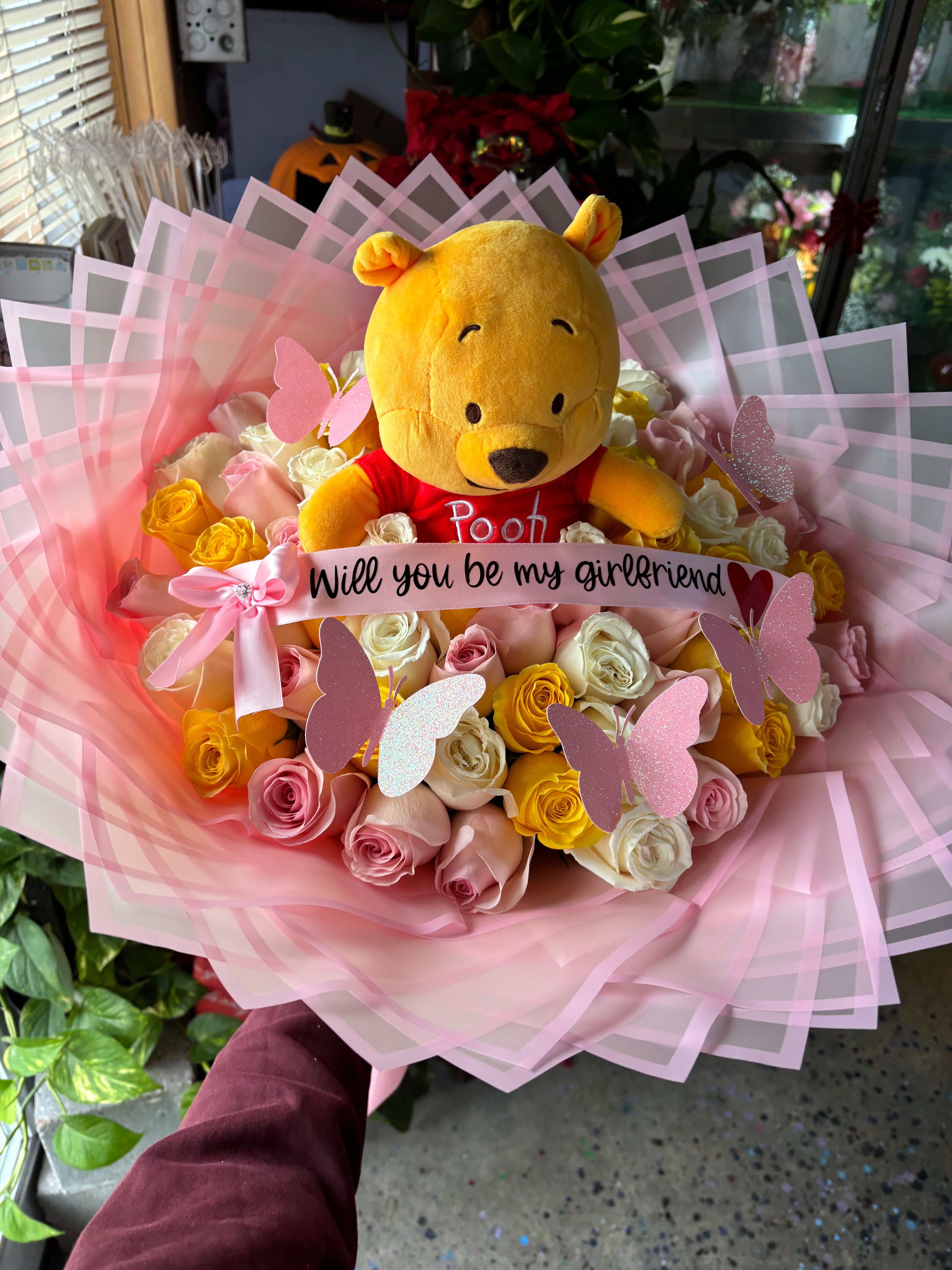 50 rose Winnie the Pooh love 💘🍯