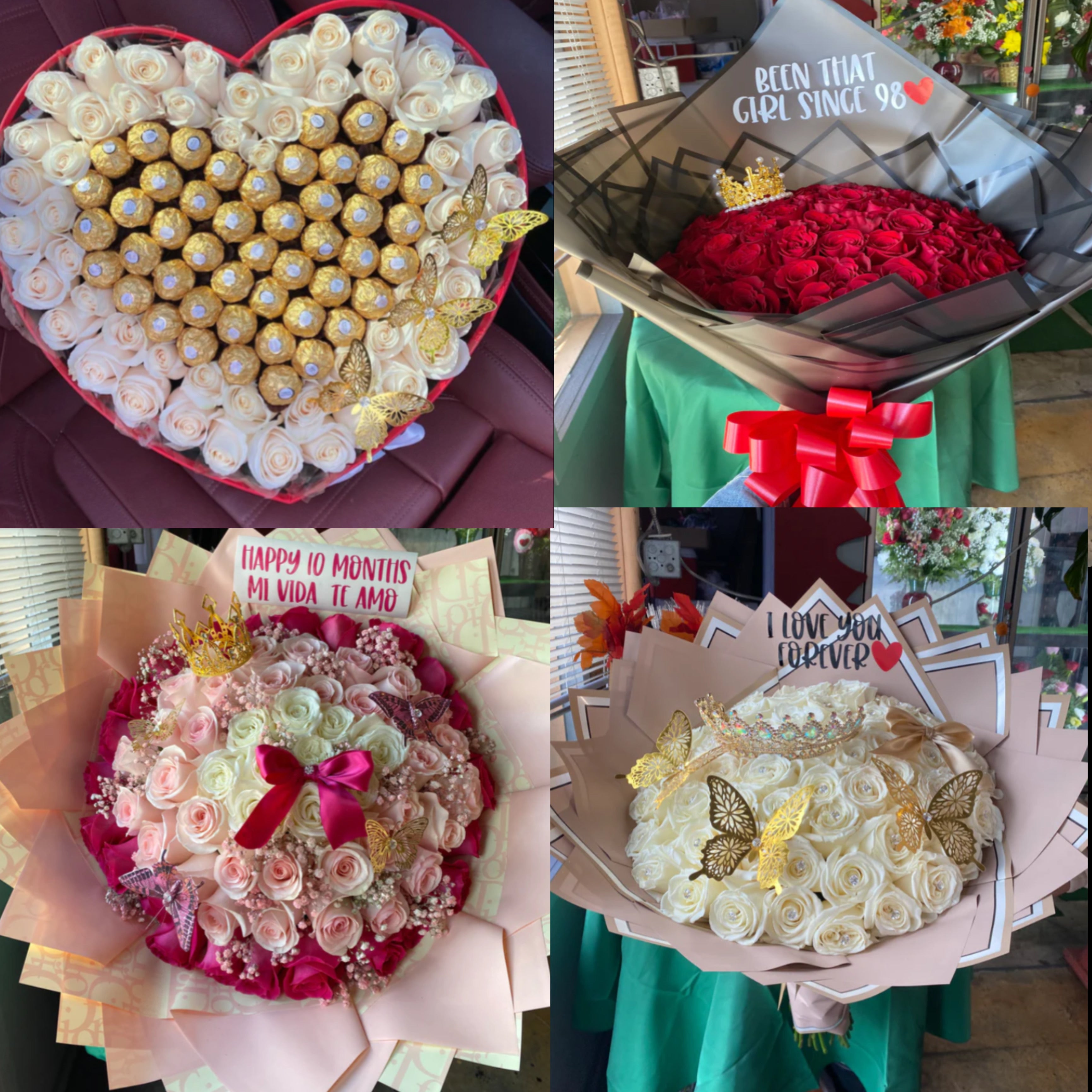 50 roses with different designs ❤️