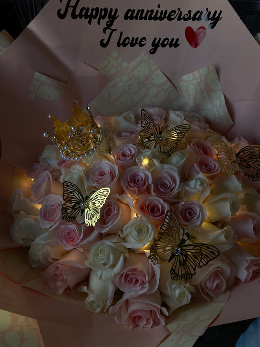 50 rose Winnie the Pooh❤️ – bouquetsbyrubyhtx