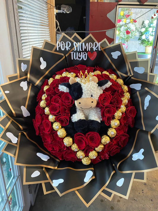 36 Roses & Stitch plush ❤️ – bouquetsbyrubyhtx