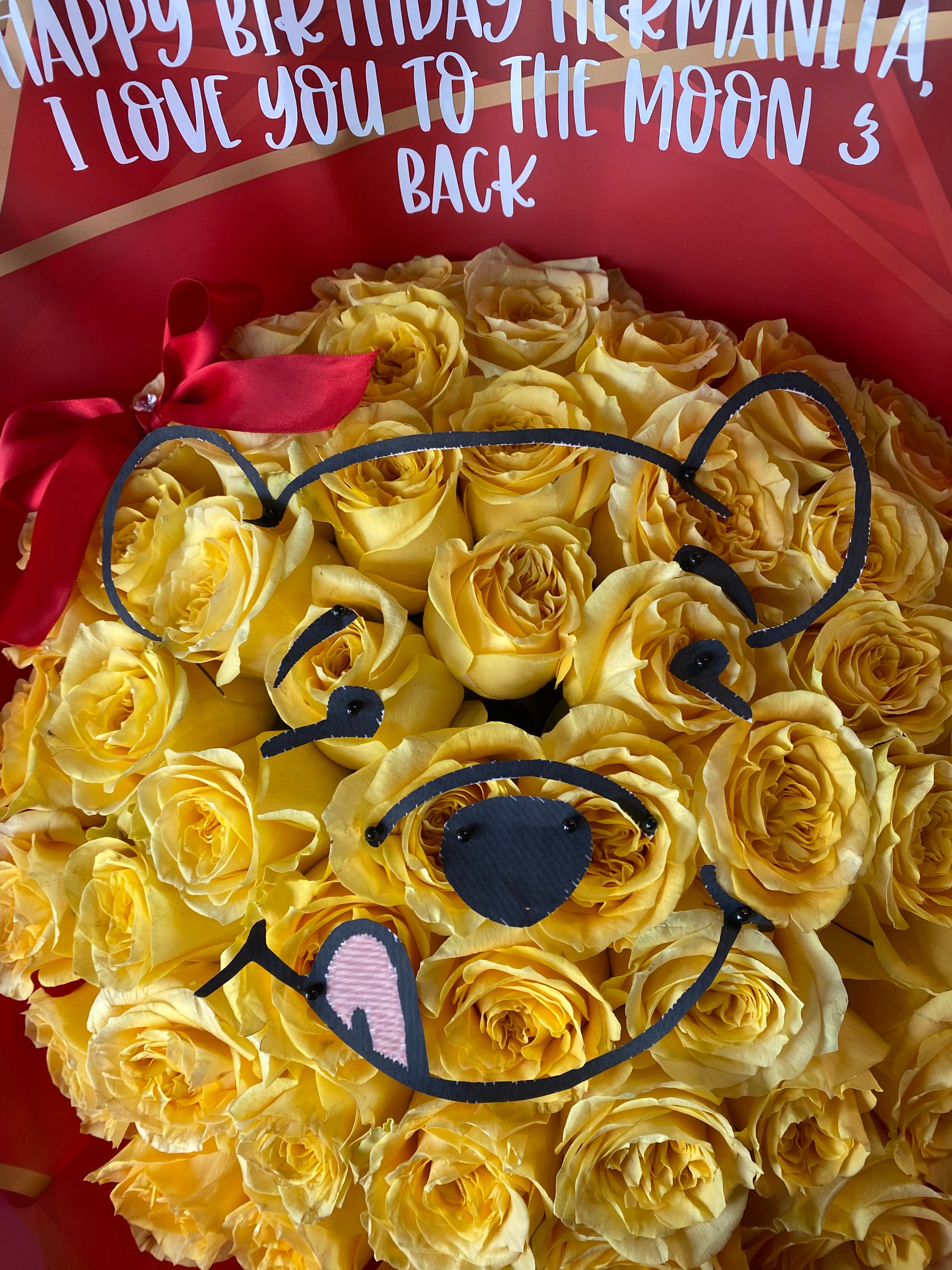 Winnie the pooh ribbon bouquet🍯🐻🥺❤️🤗💐 Happy Birthday mom🥳❤️ #win, Ribbon Rose Bouquet