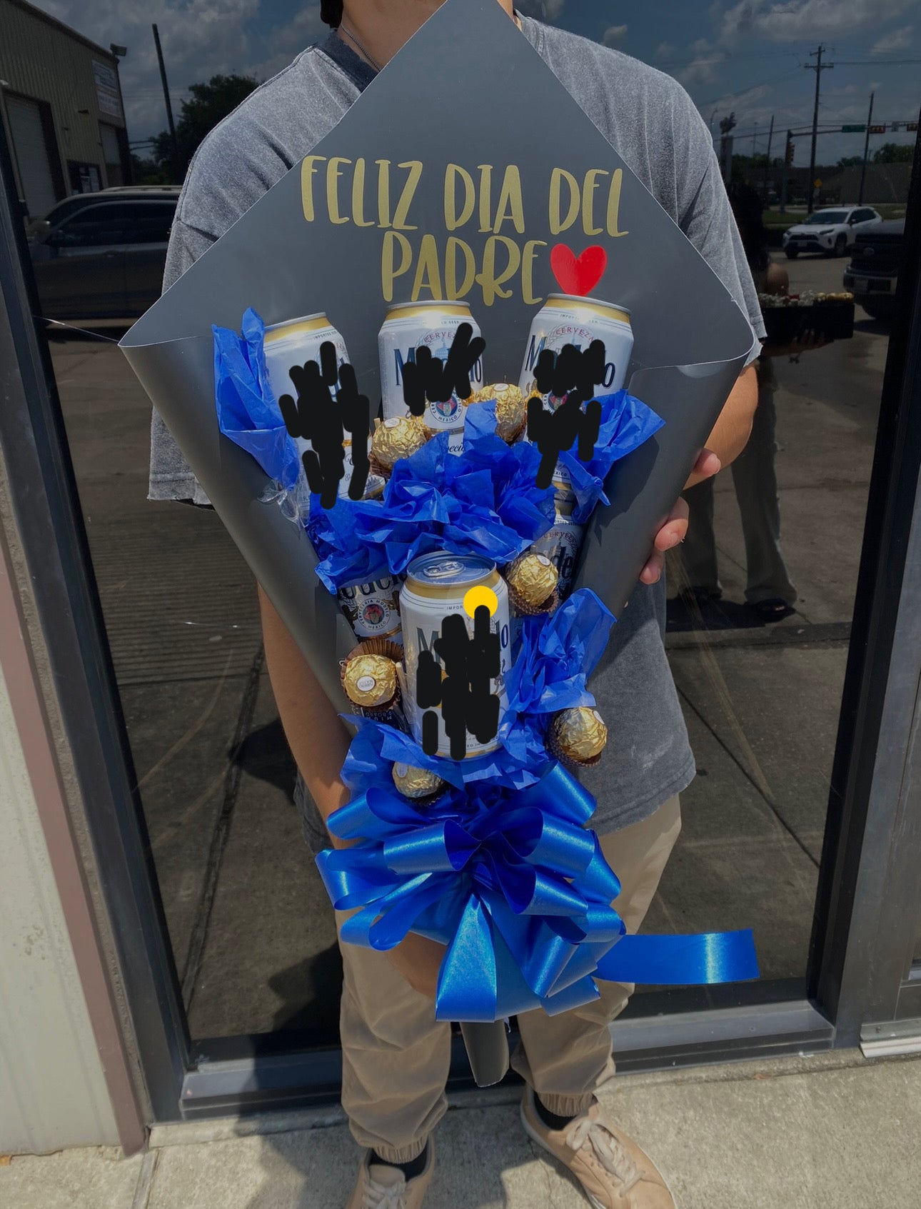 Father’s Day 6🍺cans+ 6 chocolate 💙👔
