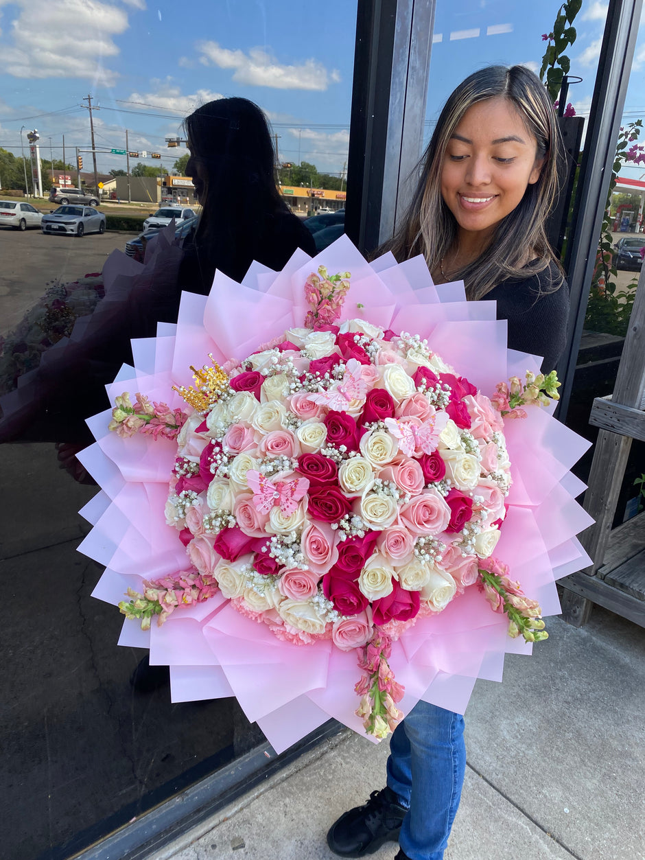 75 Count Roses Ramo buchónes (Most biggest and luxurious) ️ – bouquetsbyrubyhtx