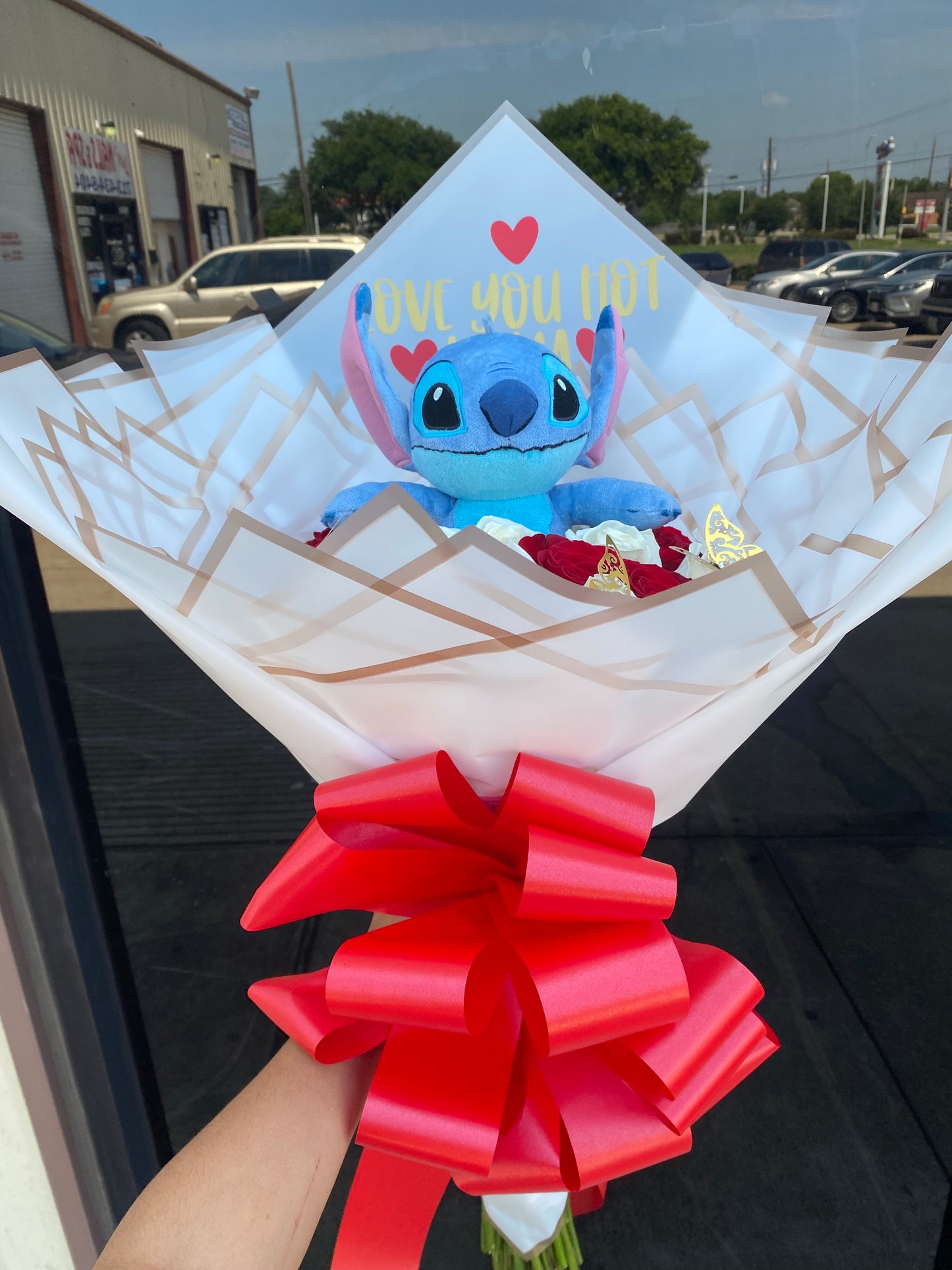 36 Roses & Stitch plush  ❤️