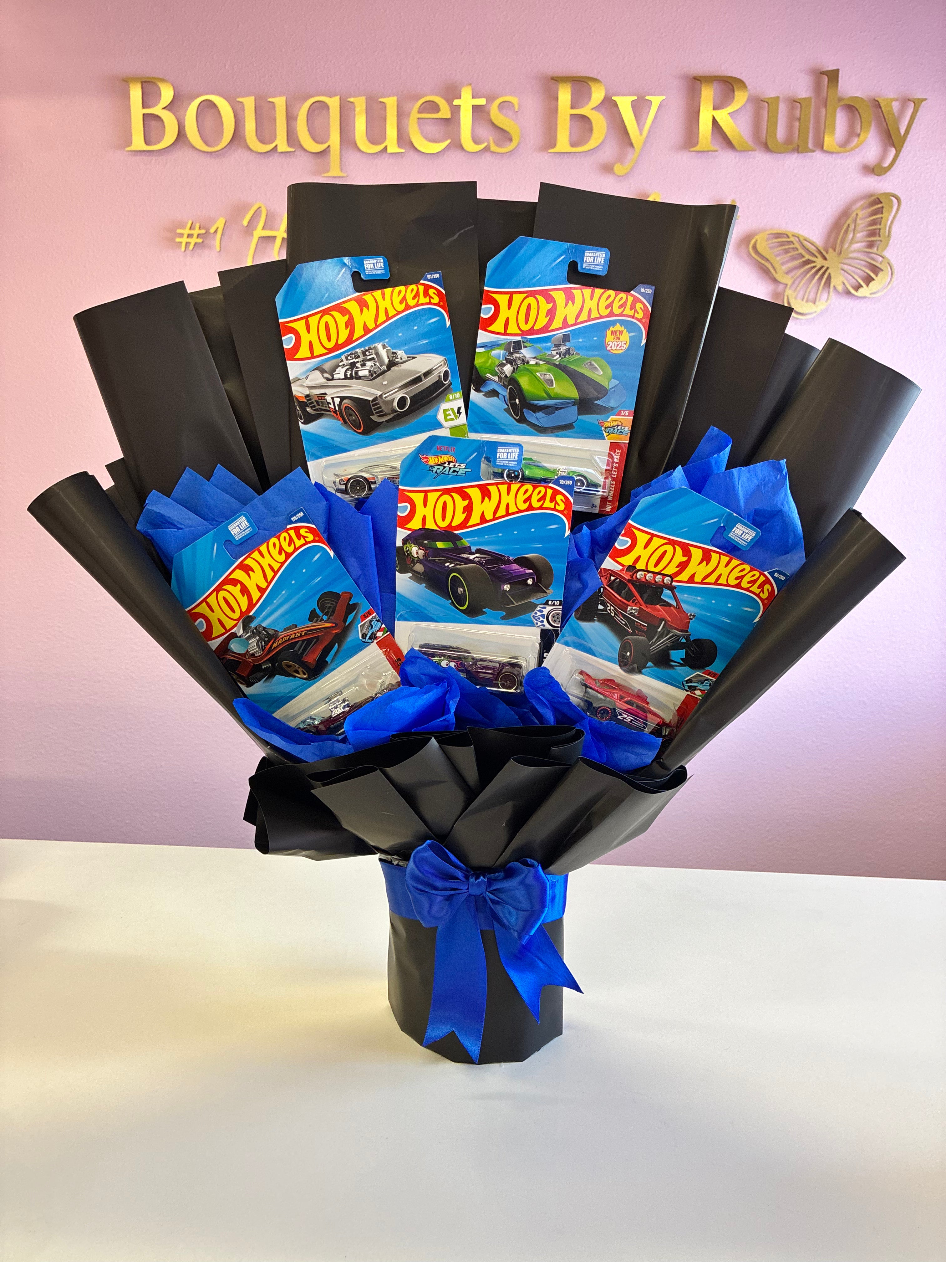 5 cars bouquet 💙