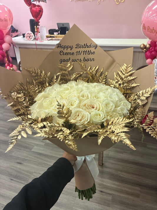 For My Princess 50 white Roses🤍