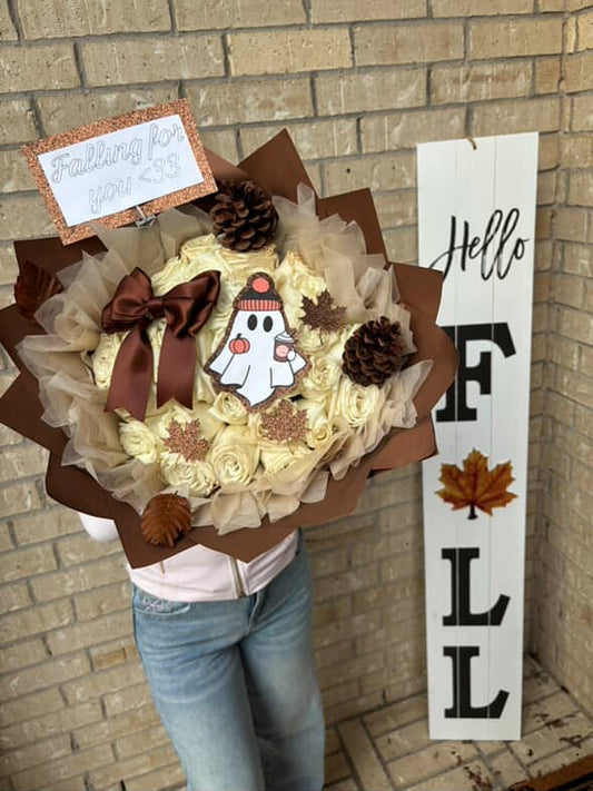 36 ct Cutesy fall Ghosty Bouquet🤎🍂