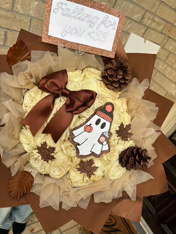 36 ct Cutesy fall Ghosty Bouquet🤎🍂
