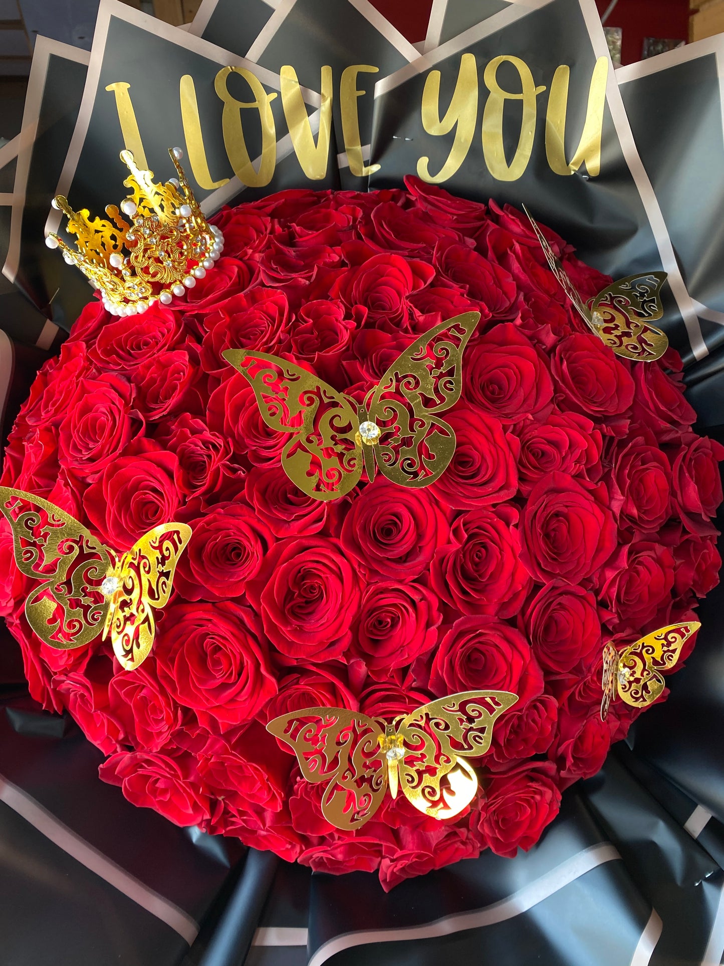75  Elegant Rose Bouquet princess❤️