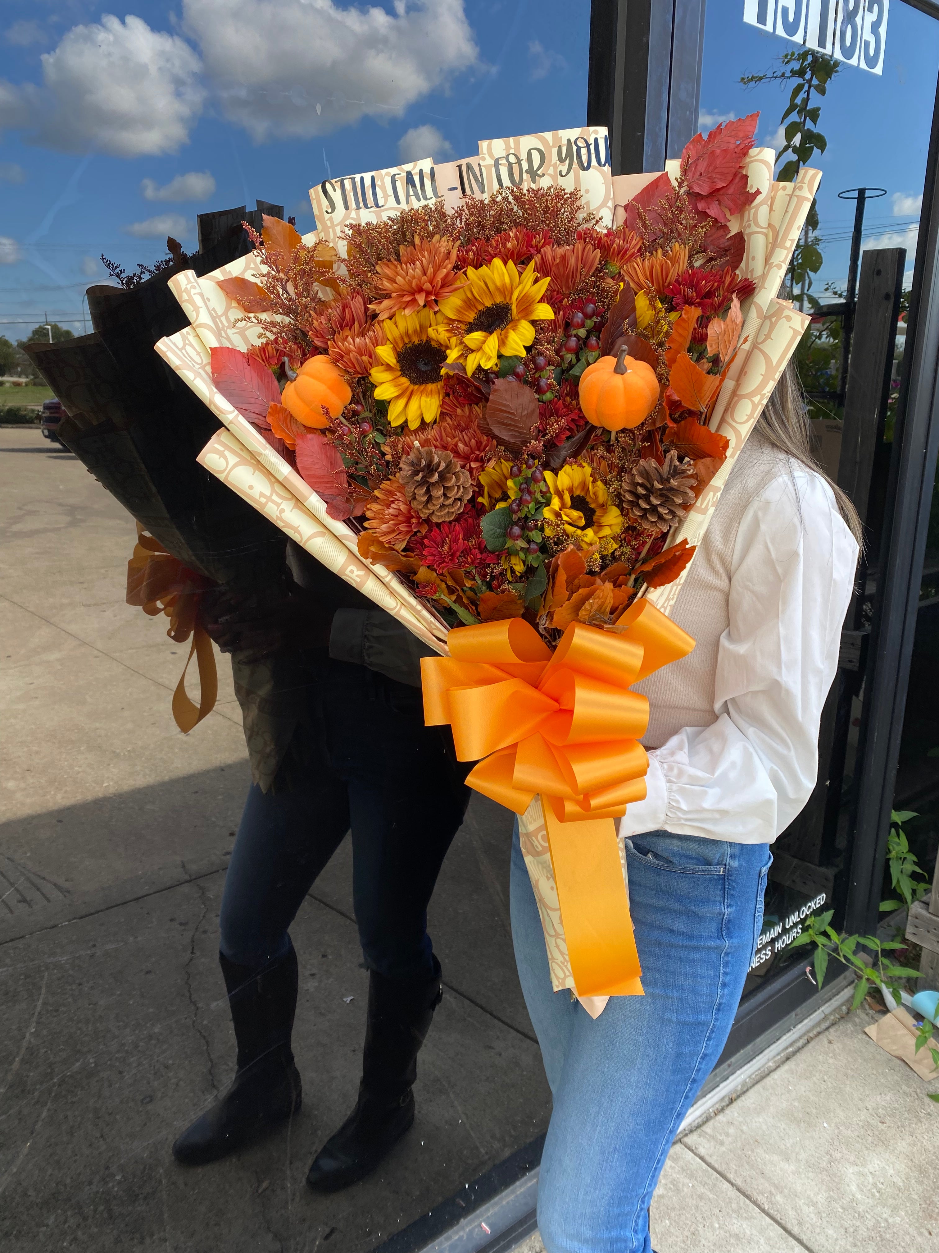 Large Deluxe fall freestyle bouquet mixed for the one I fell for🍂🤎