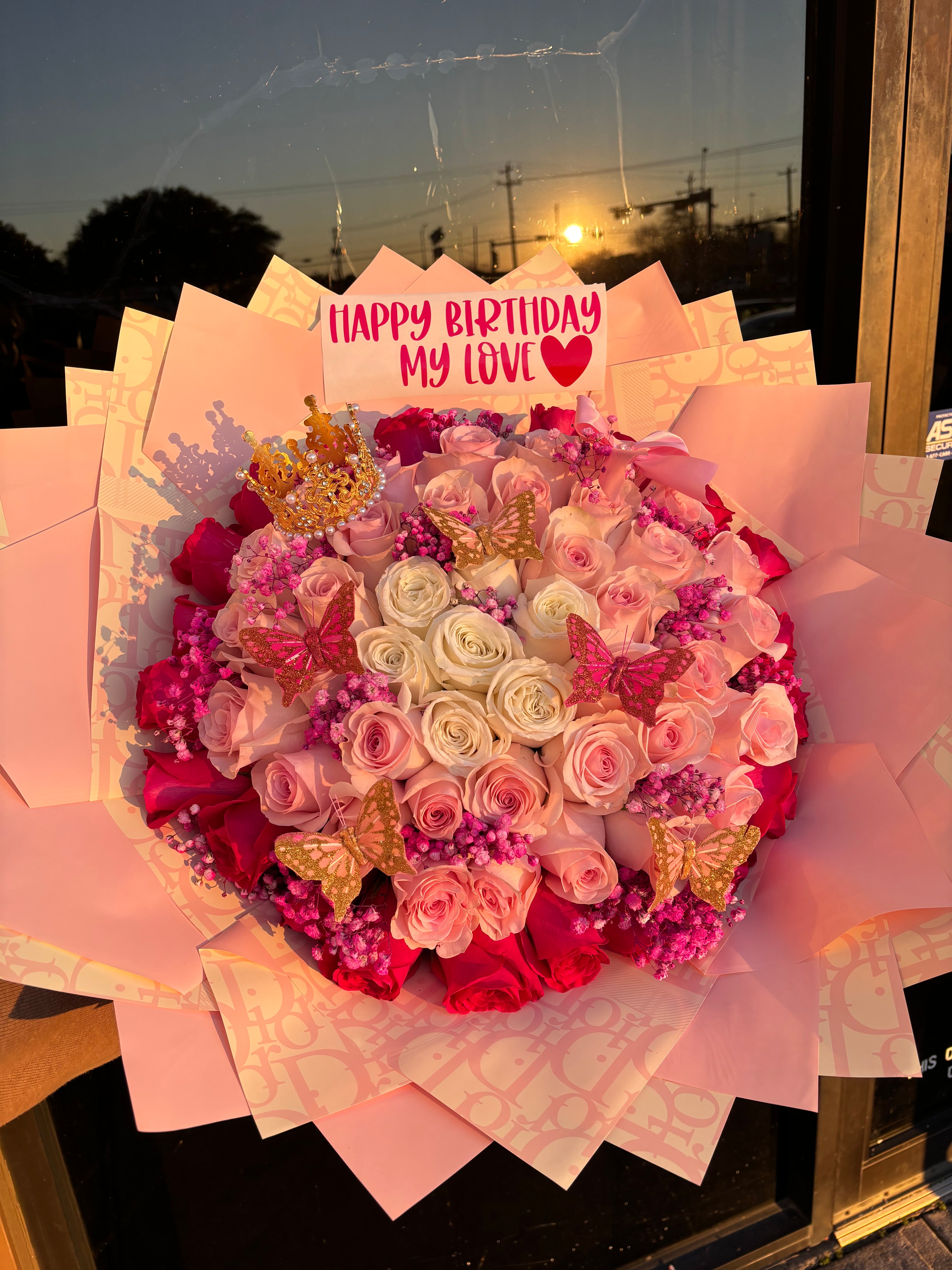 50 roses pink shades My Barbie color bouquet🎀