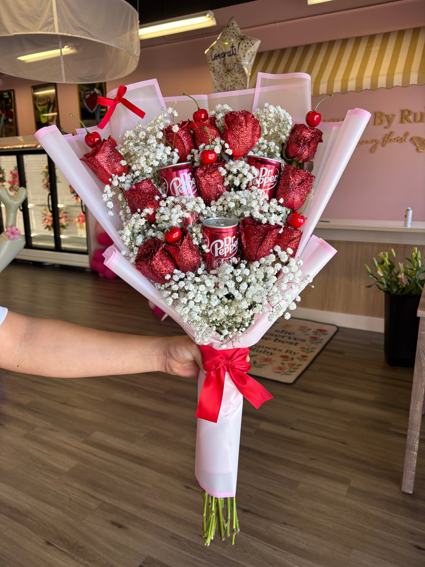 For my Dr Pepper lover bouquet ❤️🍒
