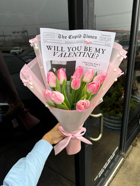 Mini vday tulip bouquet🌷