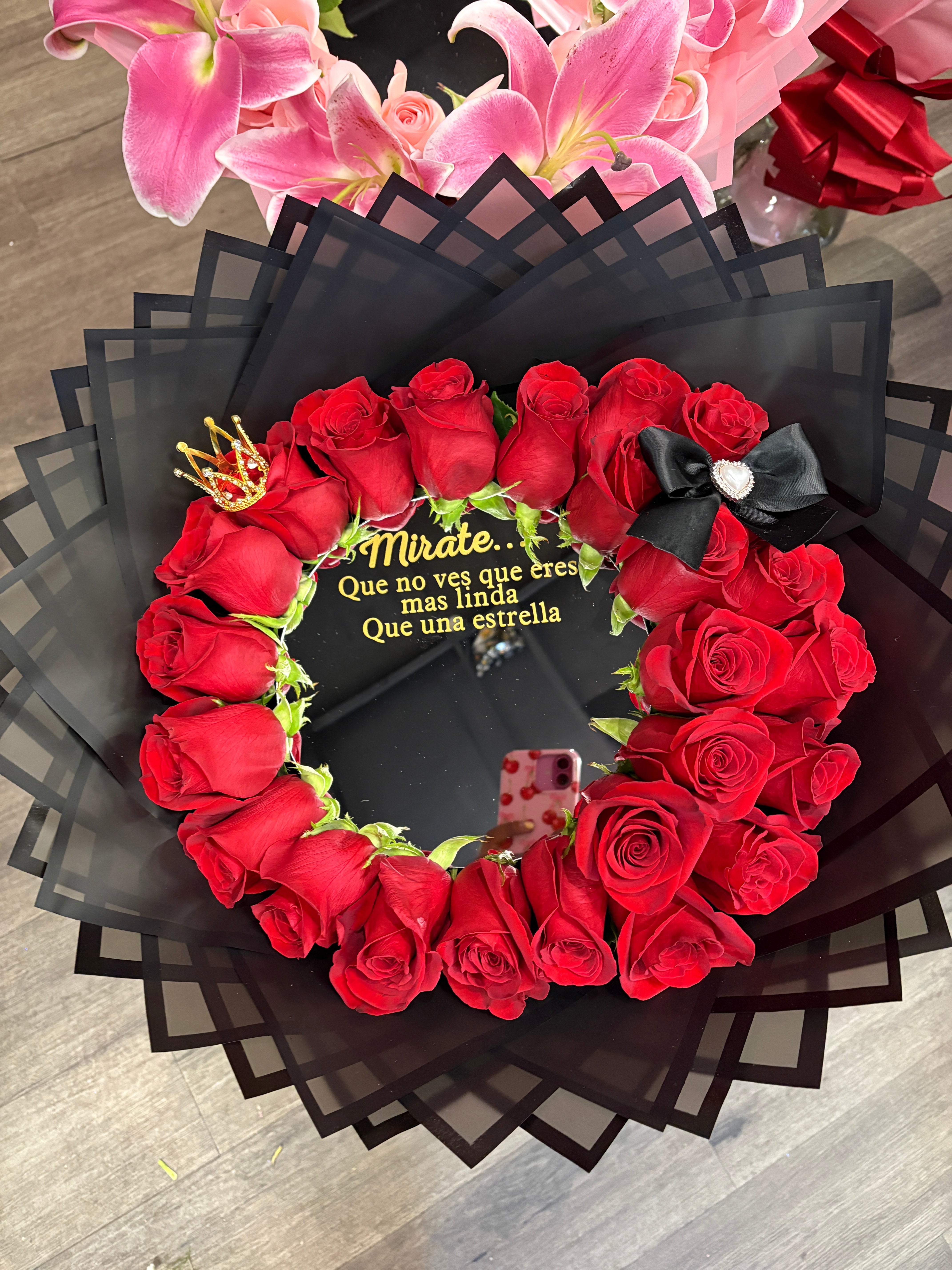 24ct + mirror Bouquet for my pretty girl 🪞🎀
