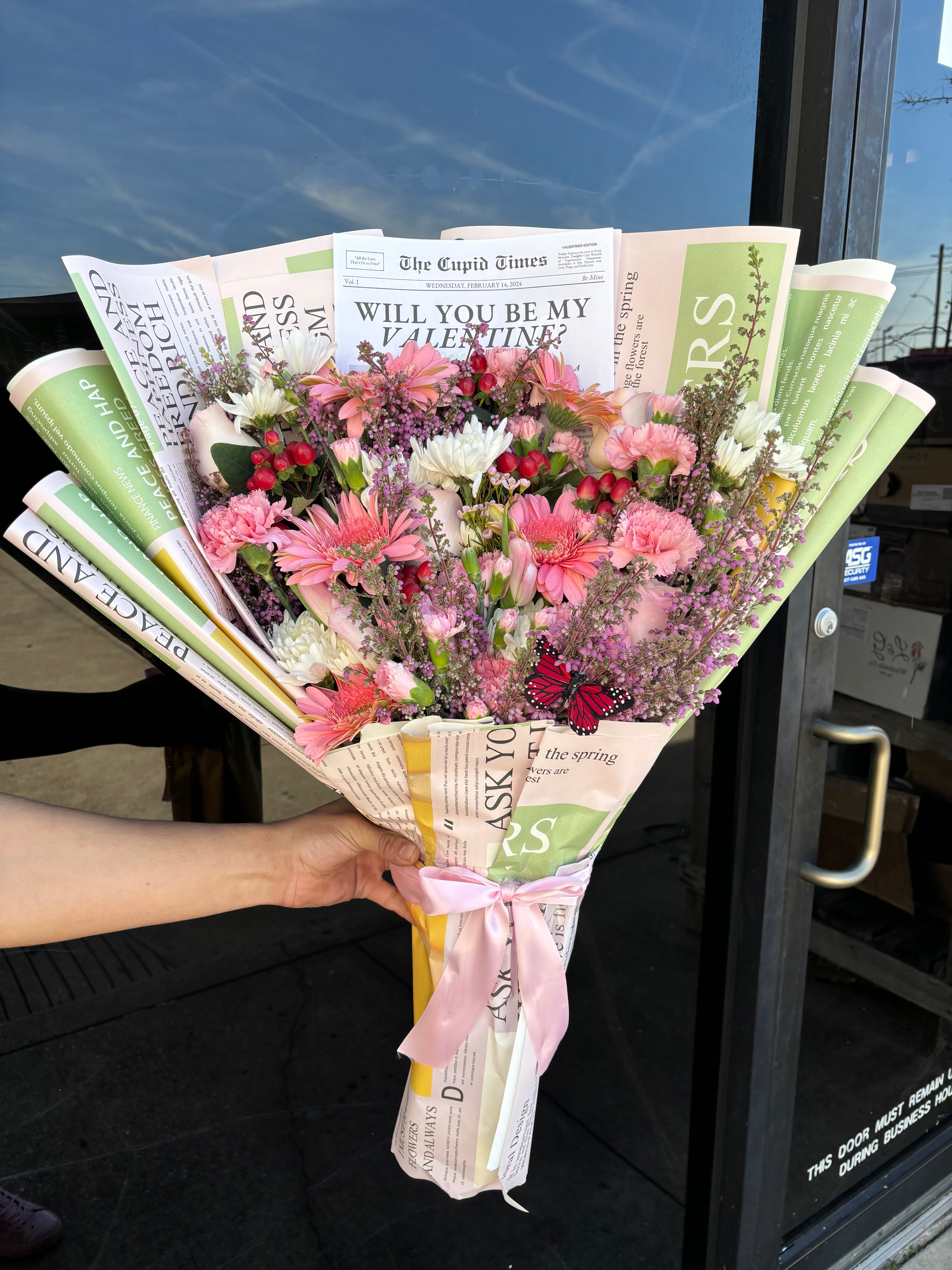 Newspaper Vol. Will you be my valentine?💘 with vday color mix freestyle