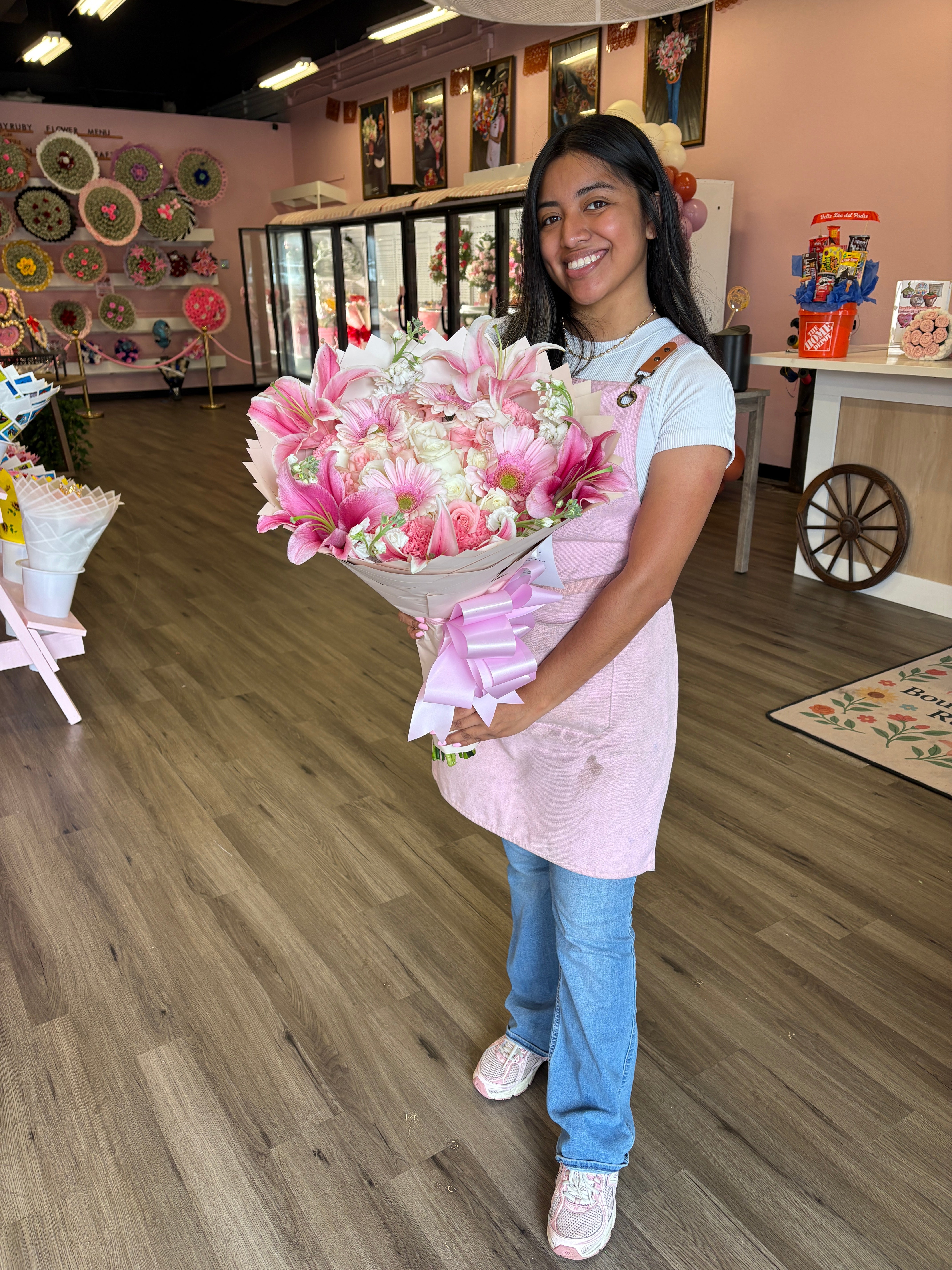 24ct Lily + Gerbera garden 🎀🌺🌸
