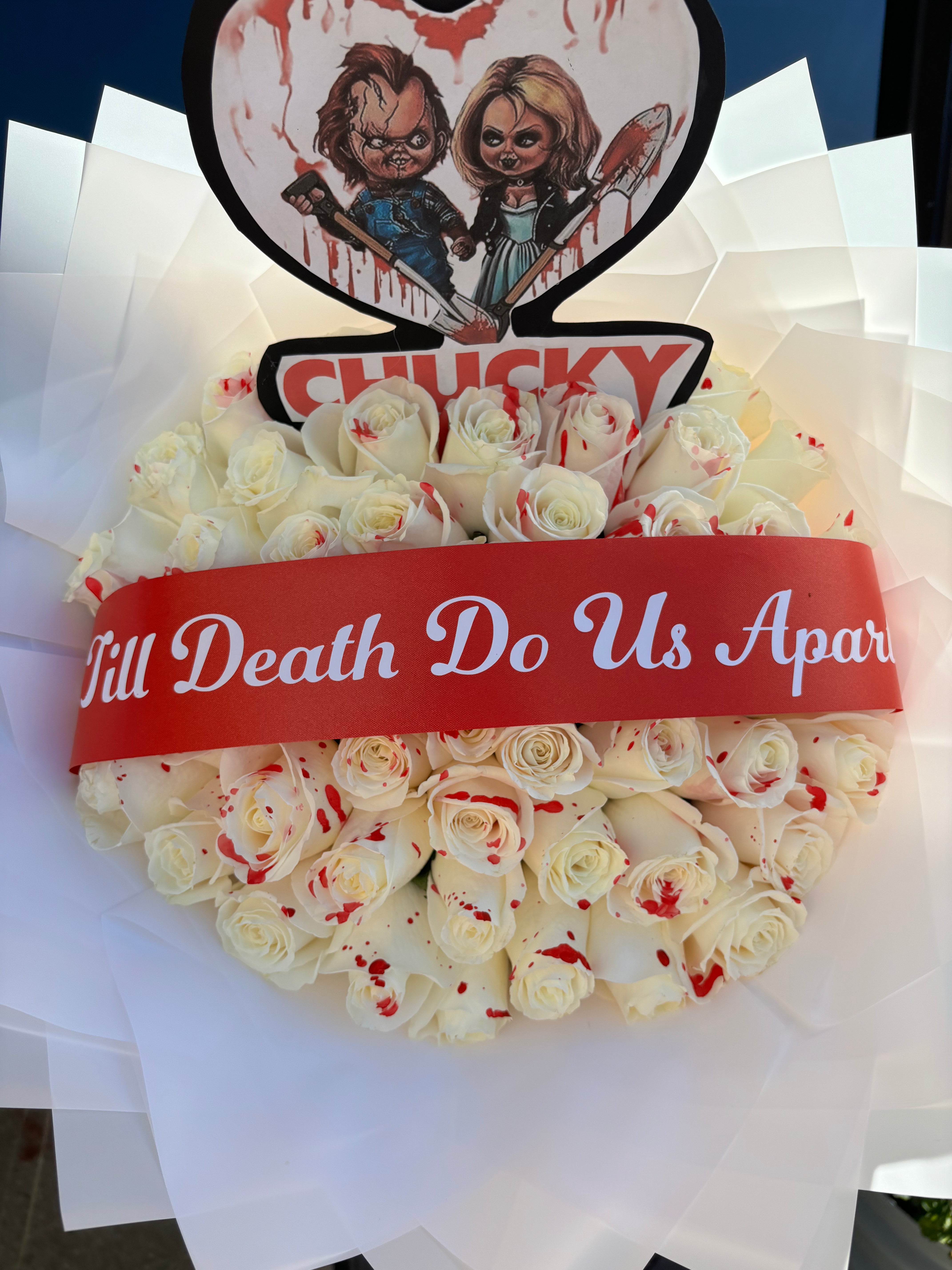 50 rose blodody roses  Chucky & Tiffany 🔪♥️