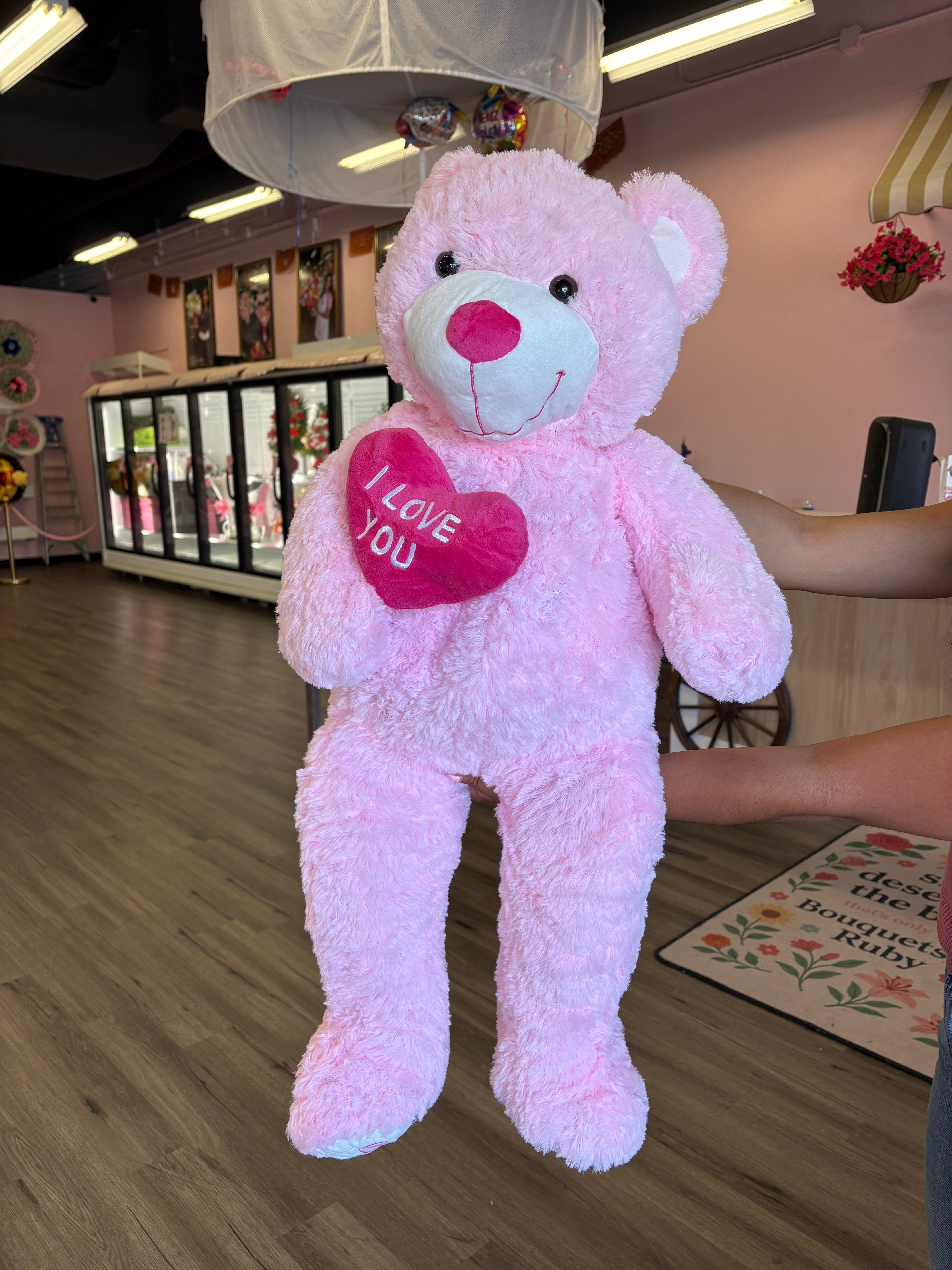 3ft Pink Teddy bear