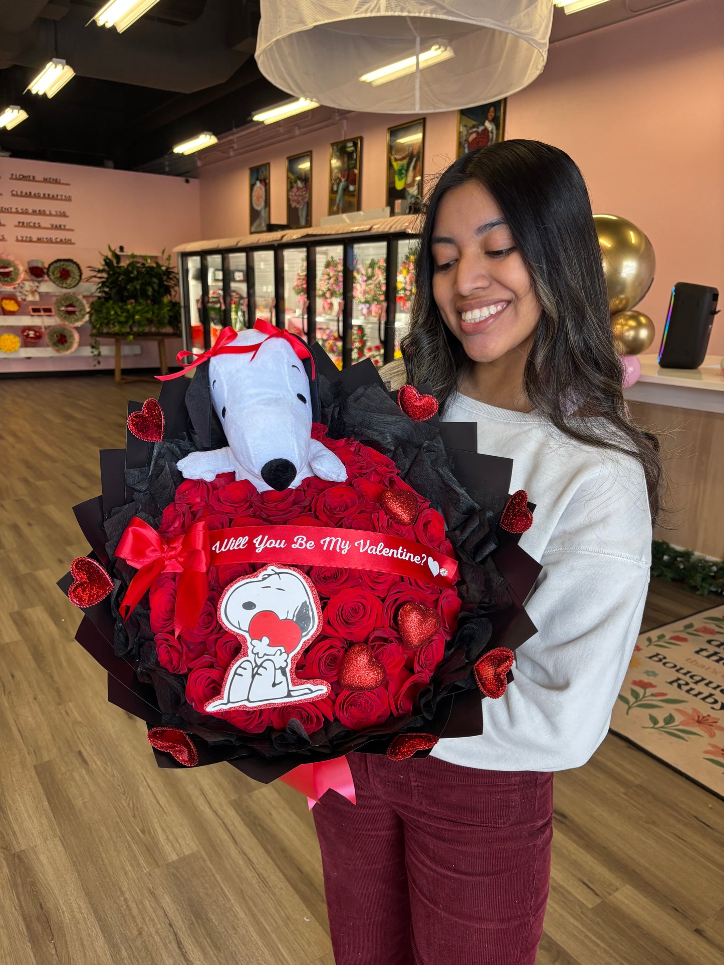 36 snoopy love bouquet 💌