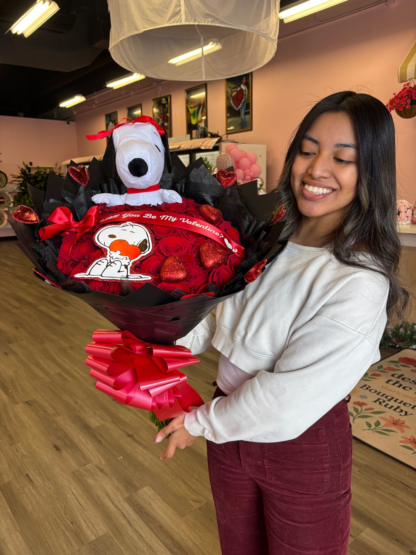 36 snoopy love bouquet 💌