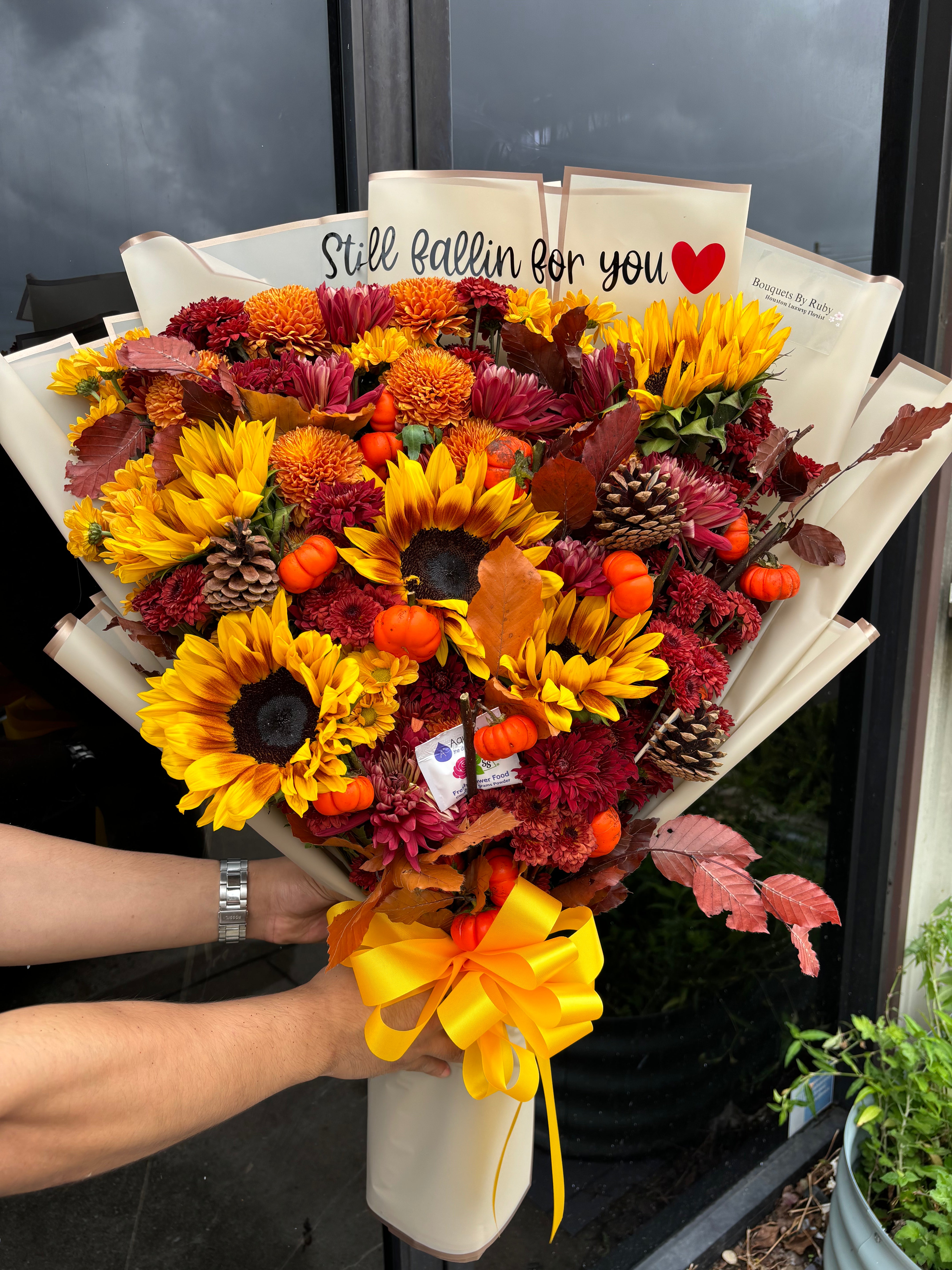 Large Deluxe fall freestyle bouquet mixed for the one I fell for🍂🤎