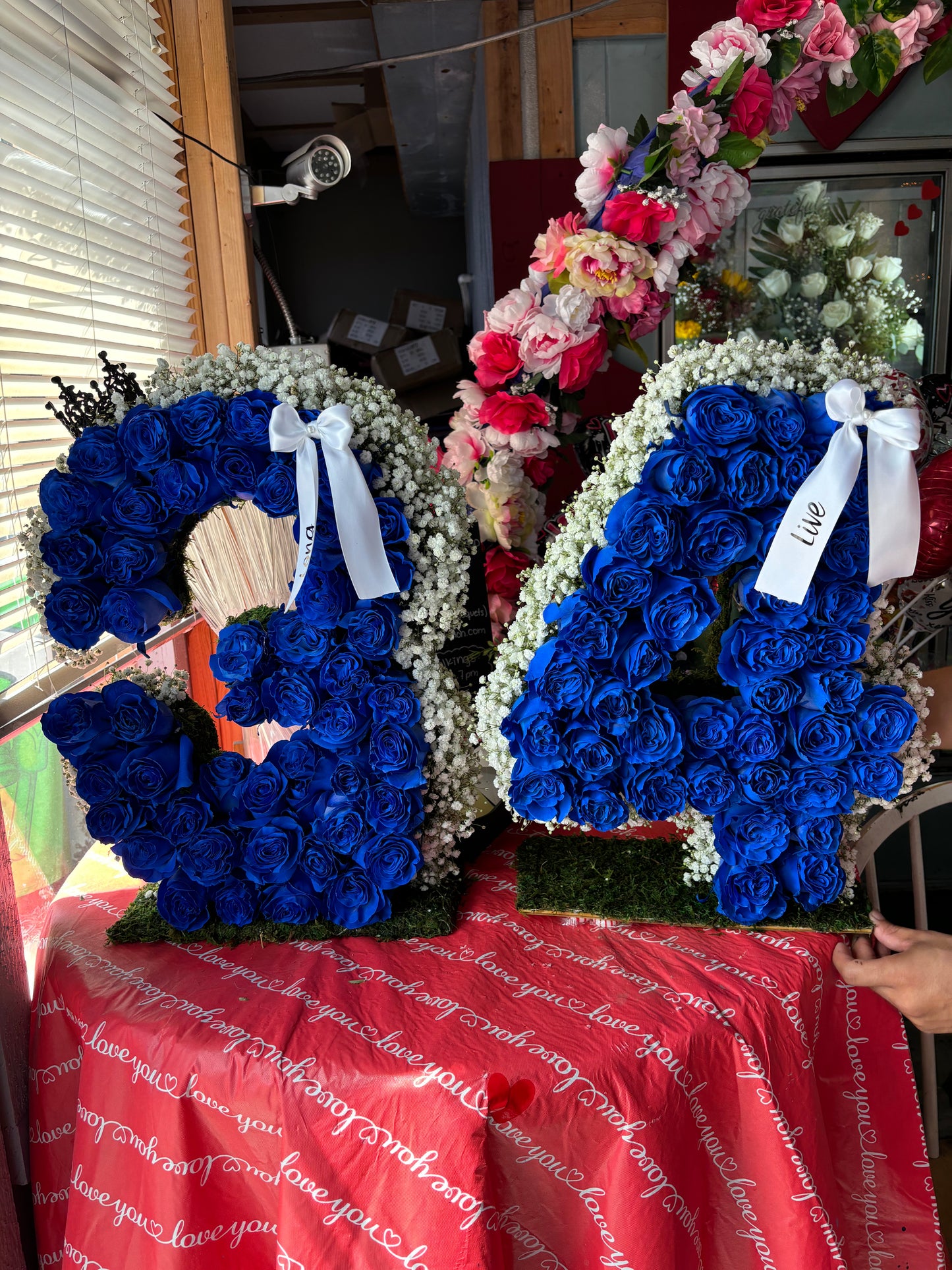 Standing Letters/Numbers Of flowers ❤️