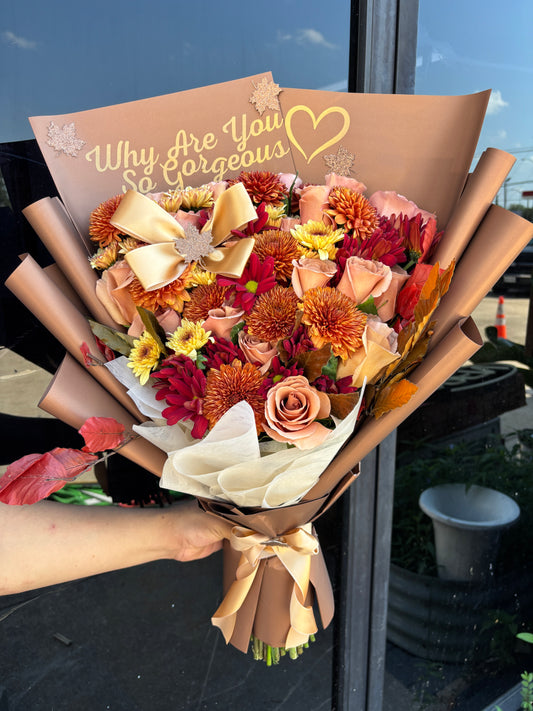 Fall Gorgeous Bouquet for her 🍂🤎