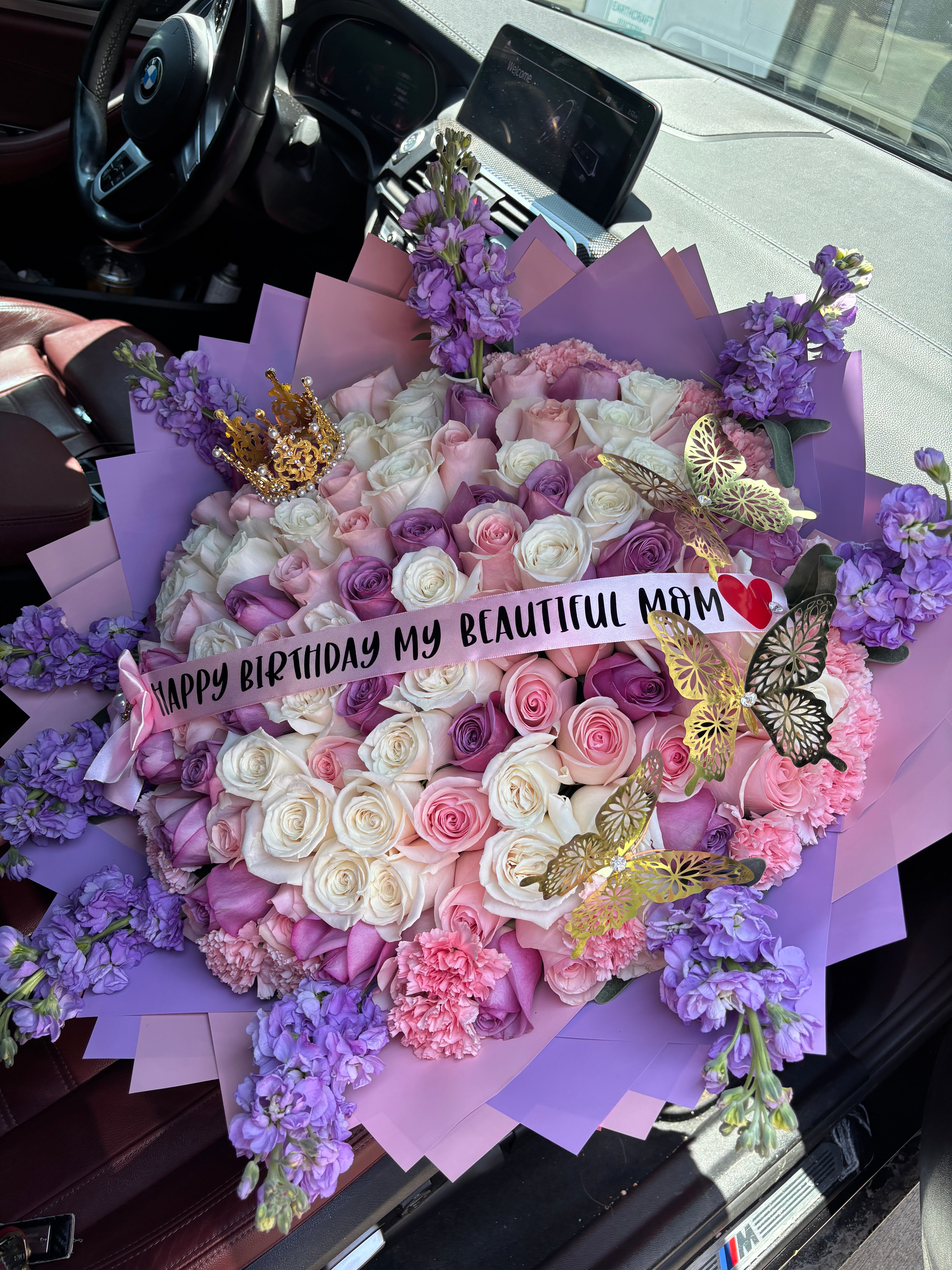 100 roses deluxe color bouquet🎀