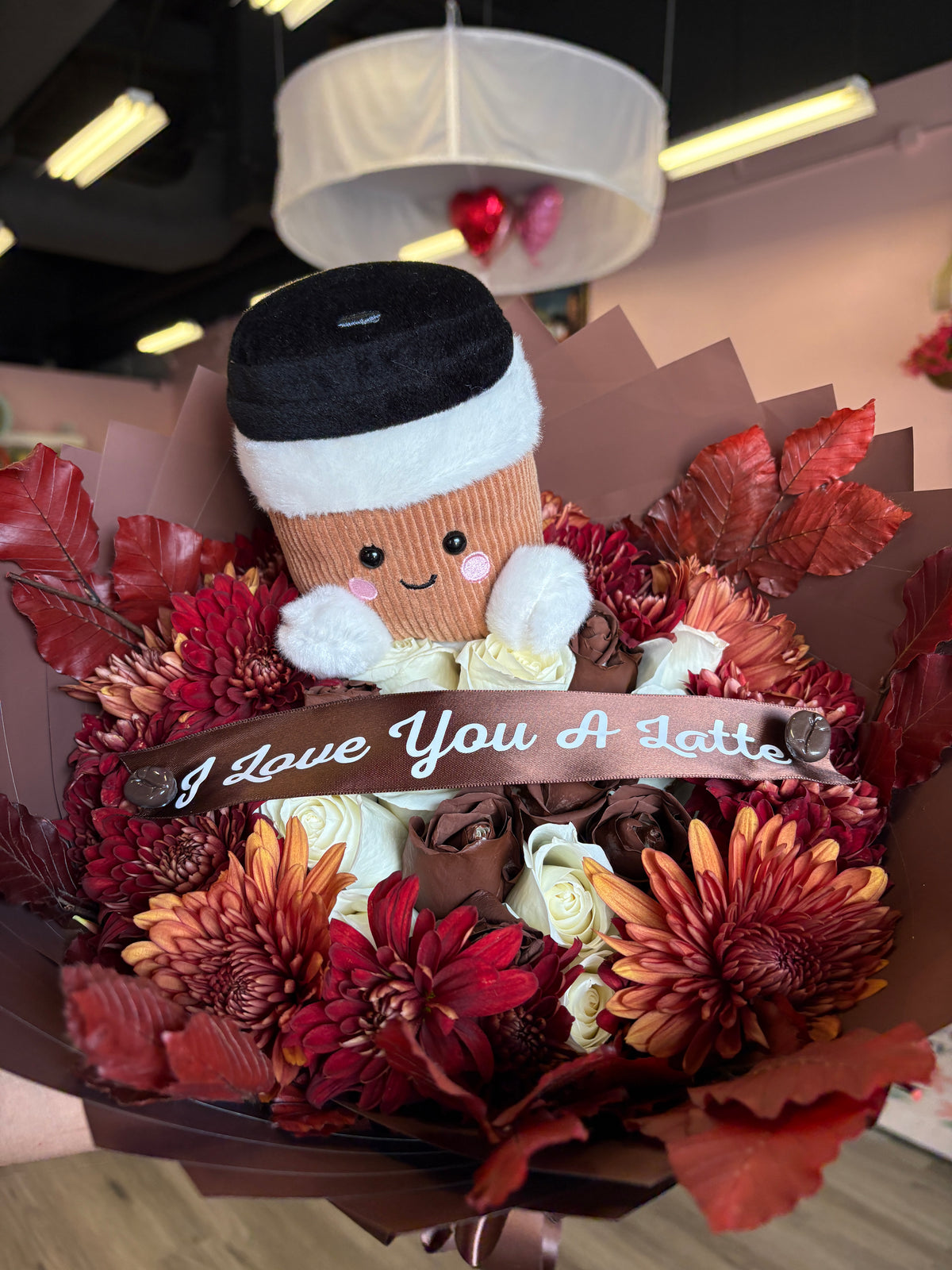 I love you a LATTE 24 roses + fall touch 🤎☕️