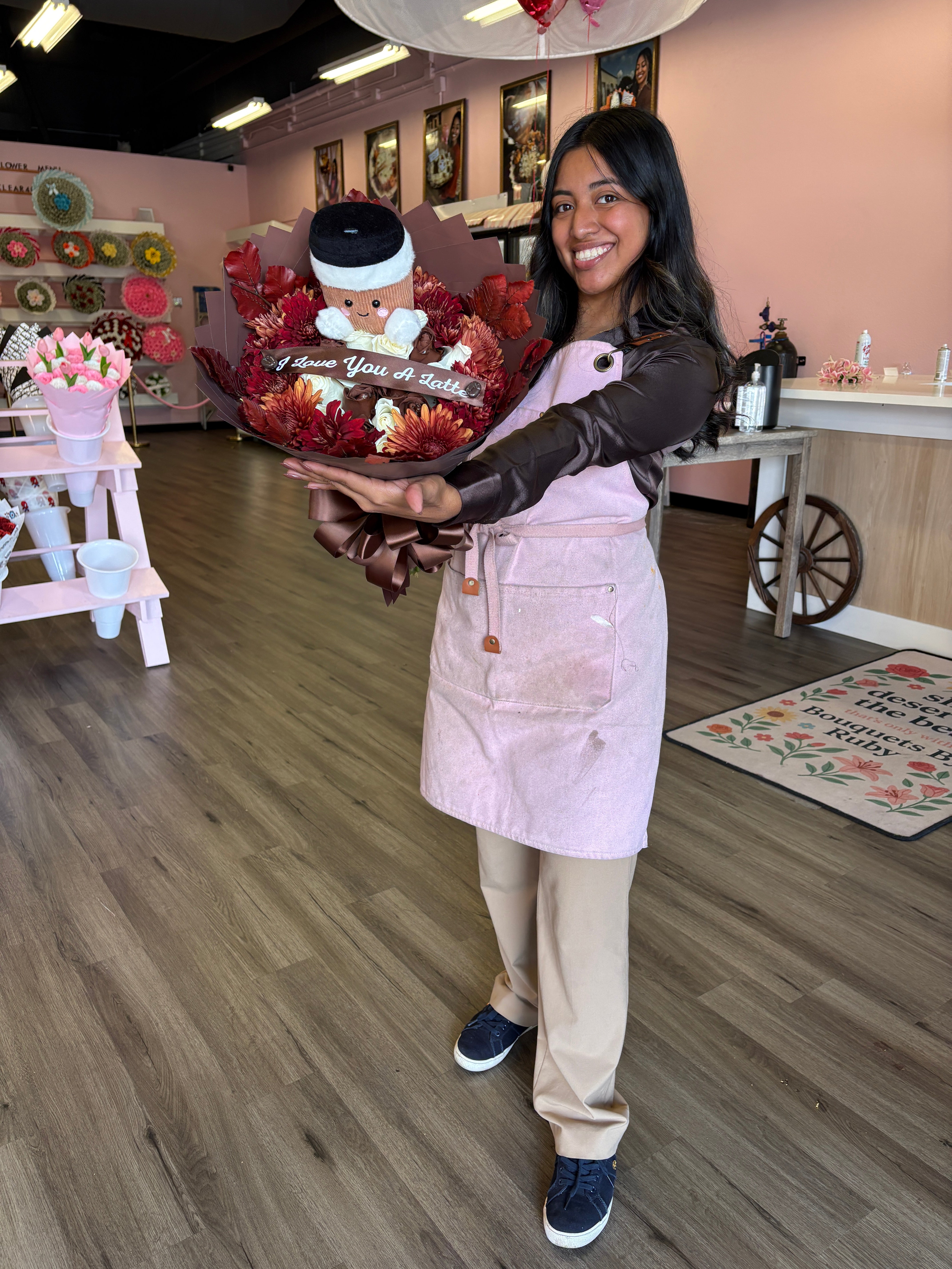 I love you a LATTE 24 roses + fall touch 🤎☕️
