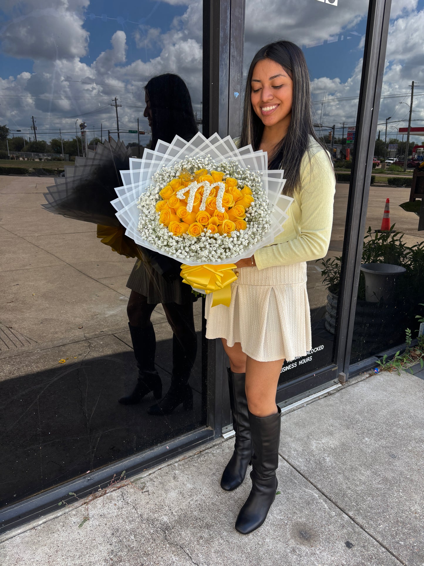 Yellow 24 ct With My Loves initial 💛