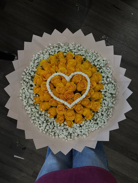 36ct + babysbreath rim & Heart 💛