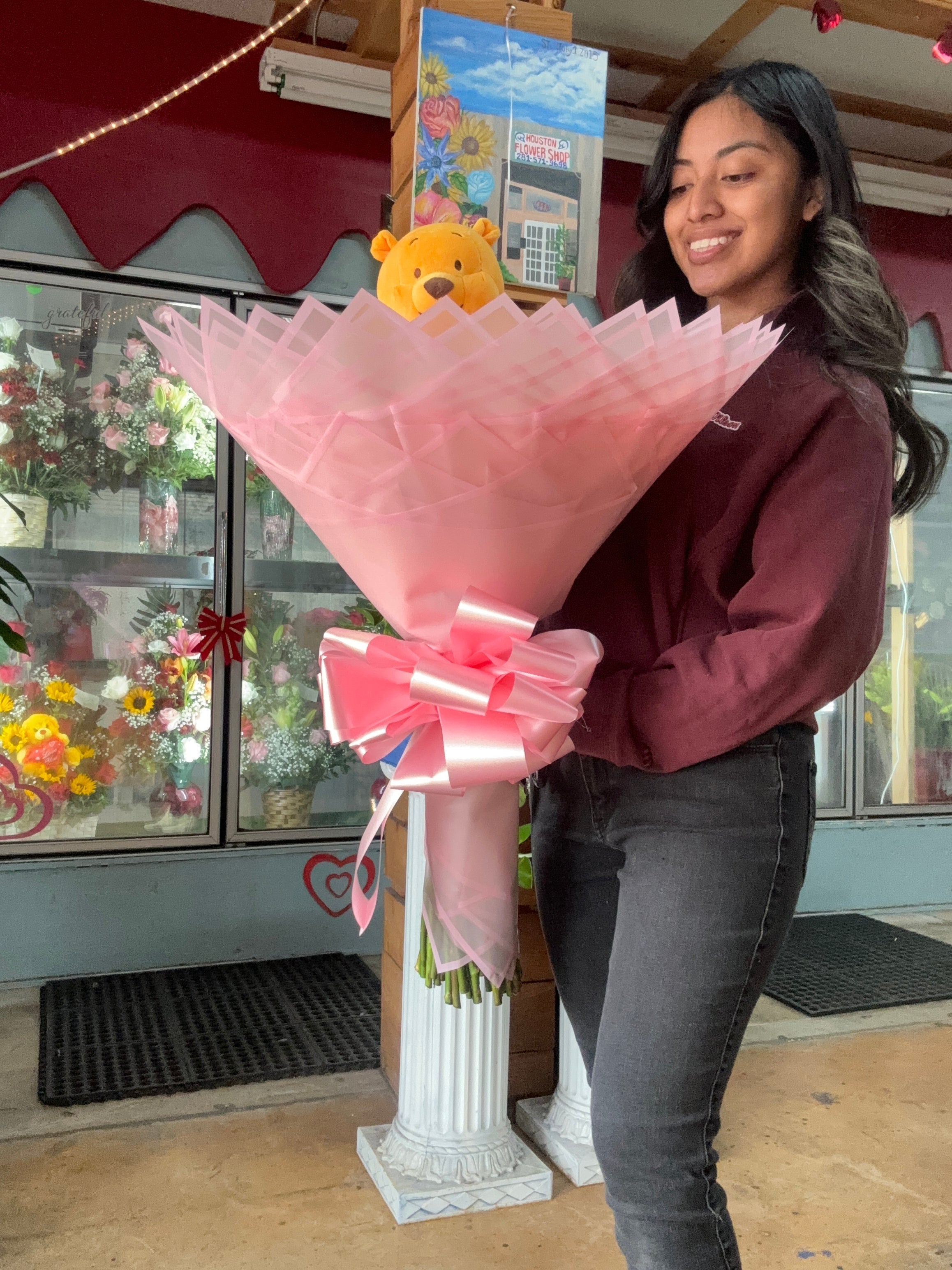 50 rose Winnie the Pooh love 💘🍯