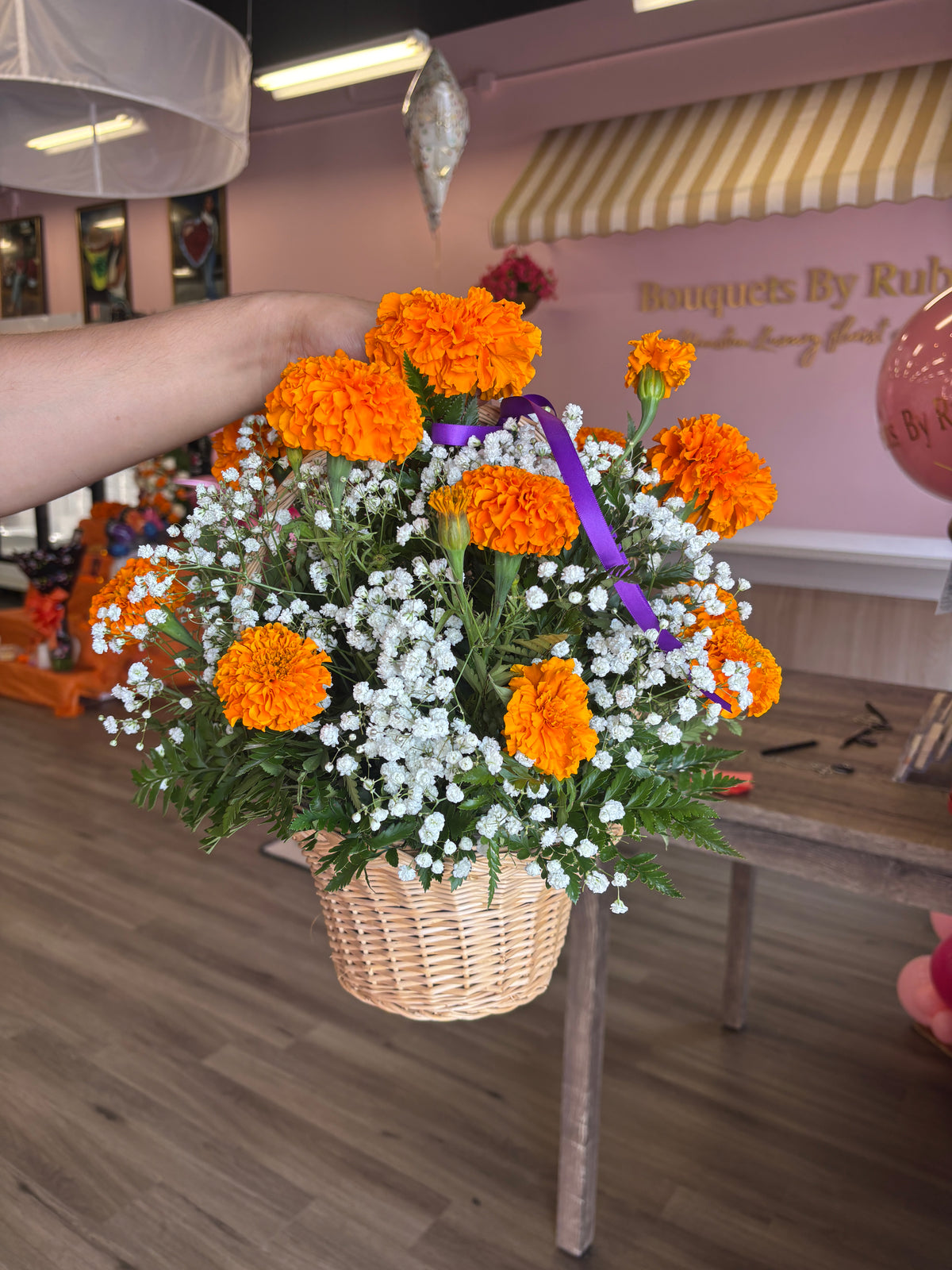 The garden of Cempasuchil Basket 🧡