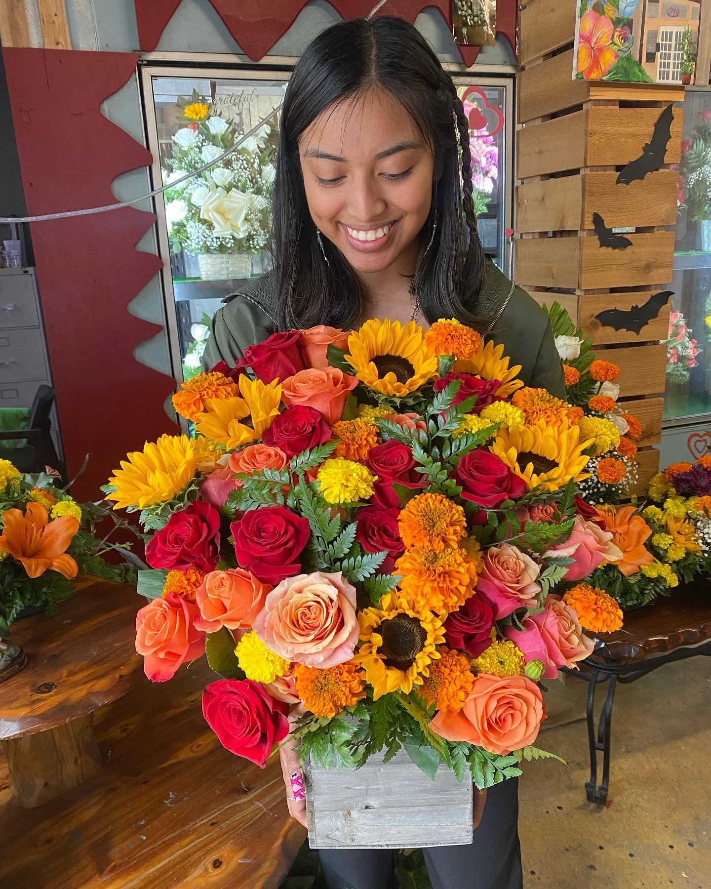 Fall flower box 🤎🍂