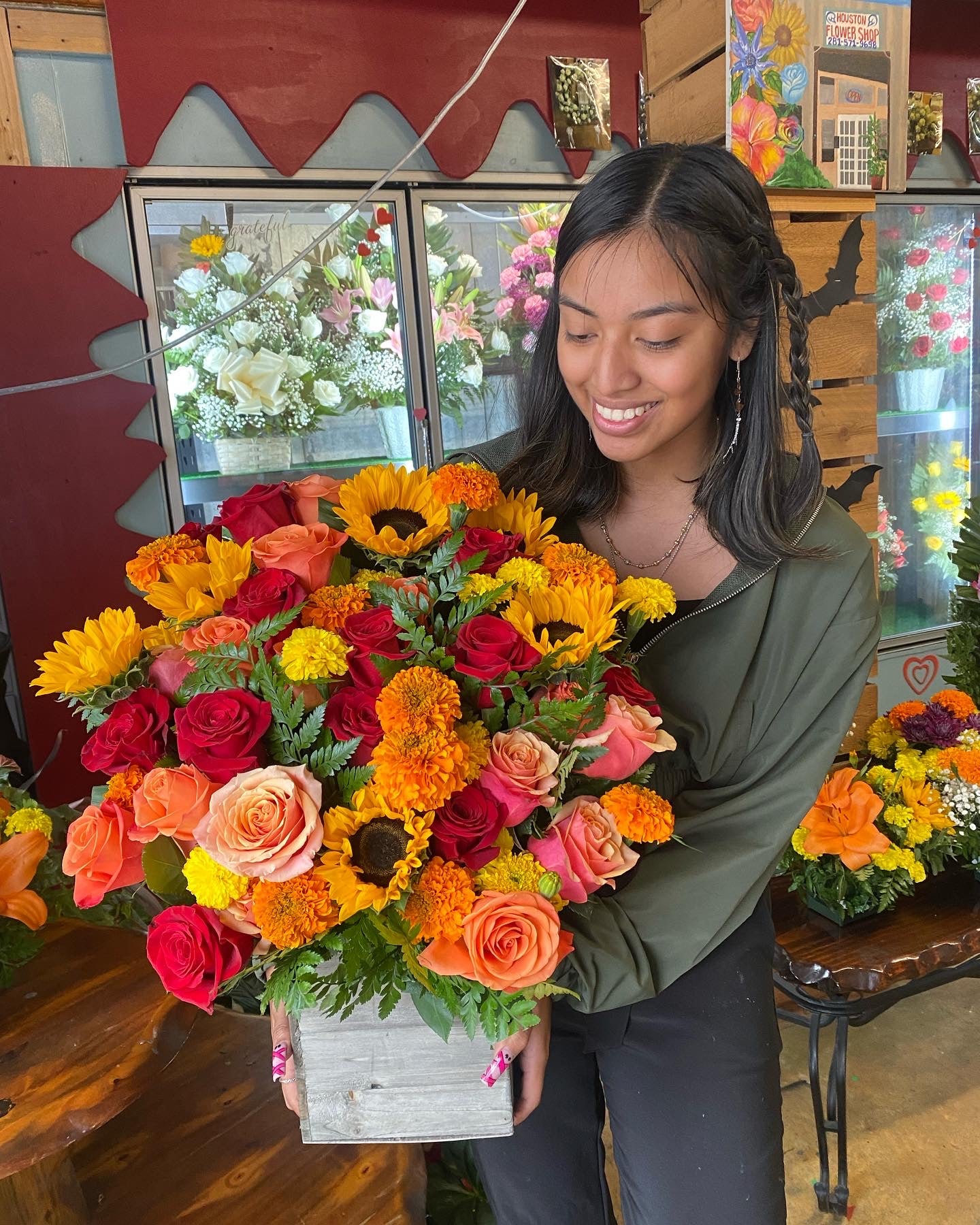Fall flower box 🤎🍂