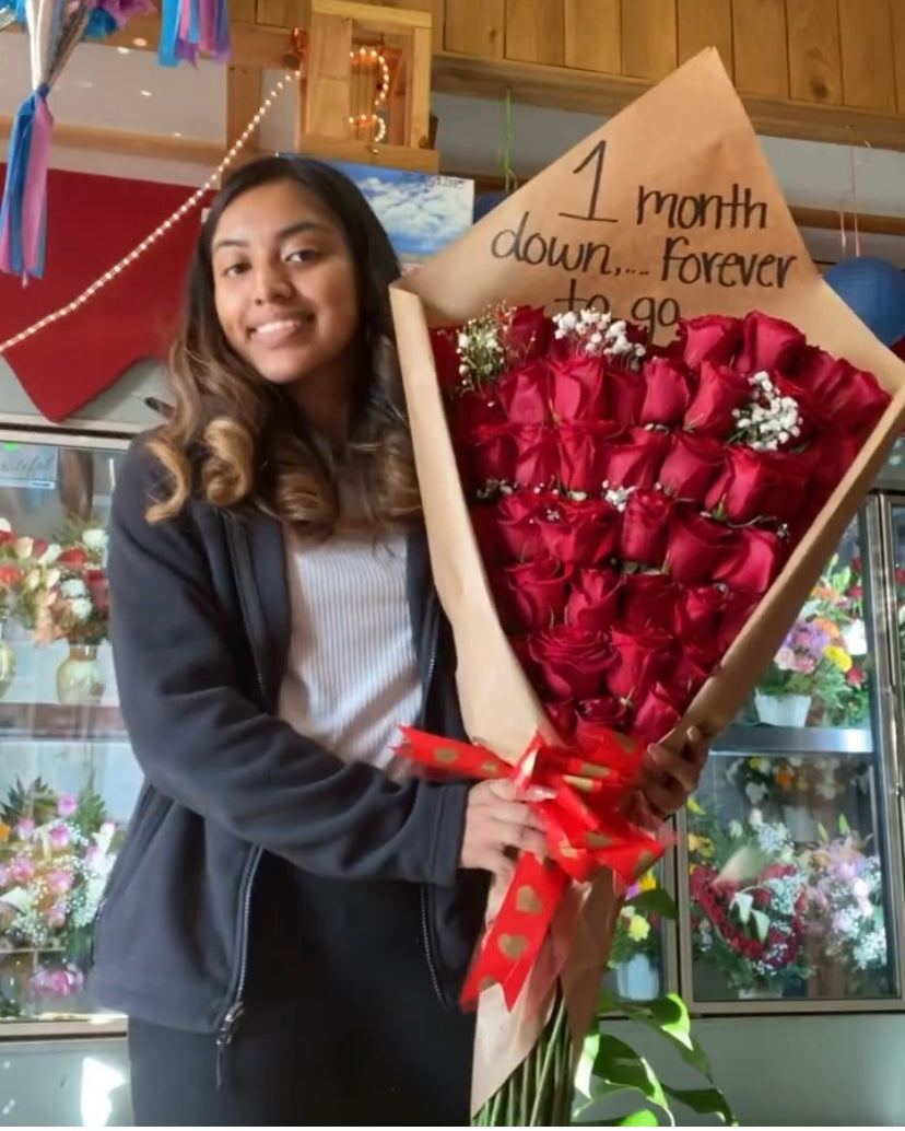50 rosas planas